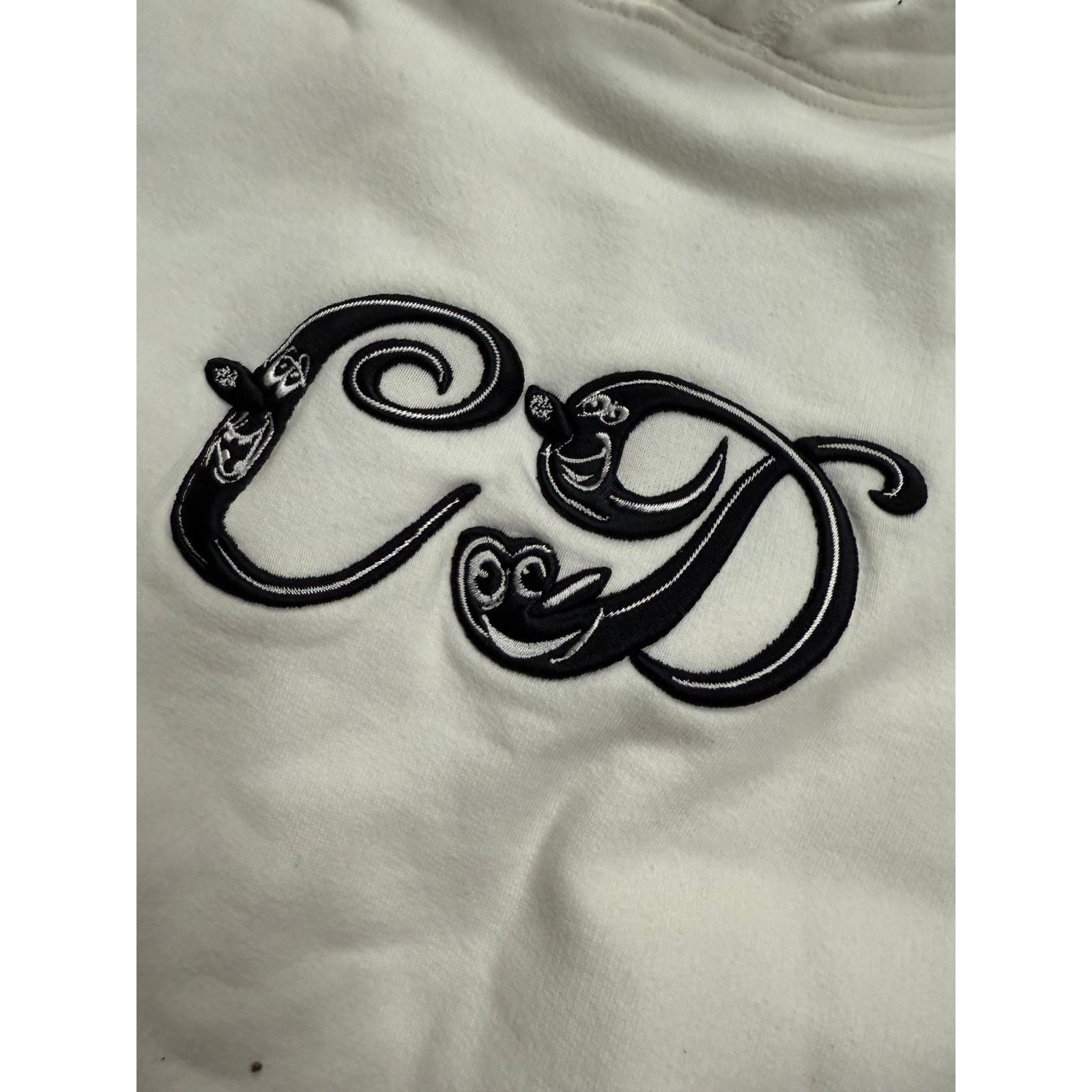 Dior Dior Script CD Logo Hoodie White Black Used Medium Size US M / EU 48-50 / 2 - 2 Thumbnail