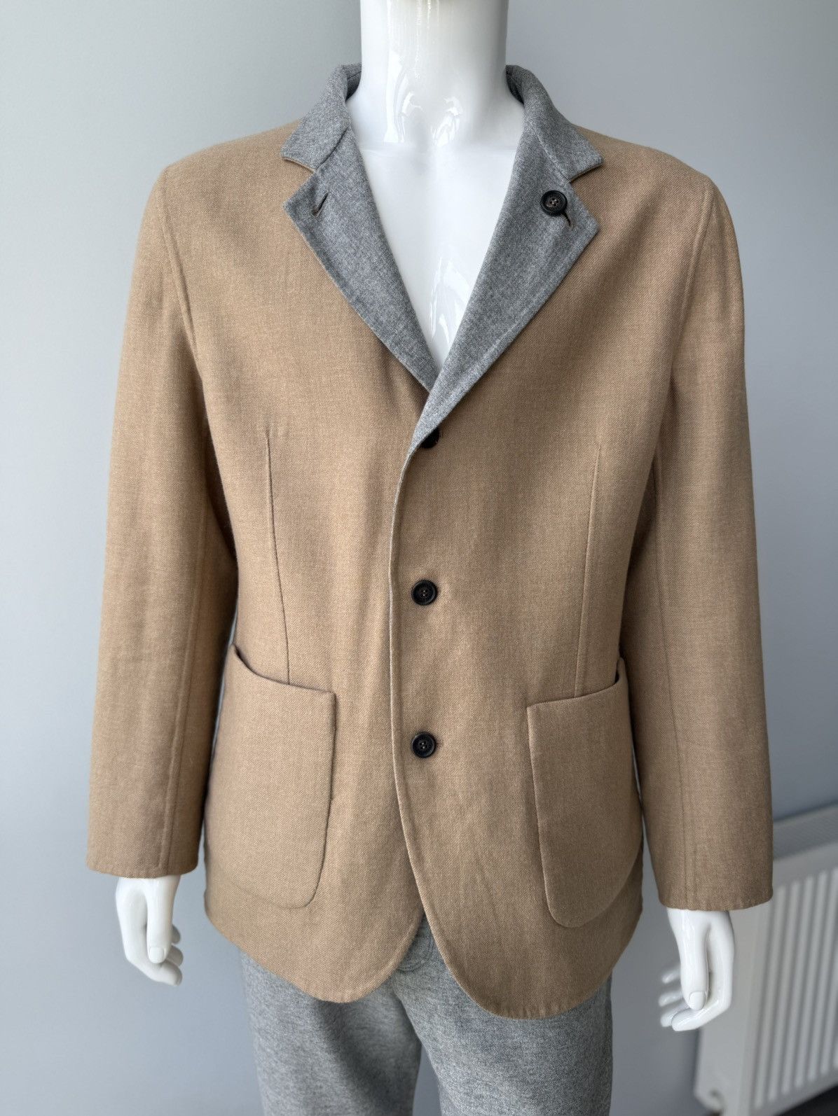 Brunello Cucinelli RPR $5k New! Brunello Cucinelli Cashmere Reversible Jacket Size US M / EU 48-50 / 2 - 13 Thumbnail