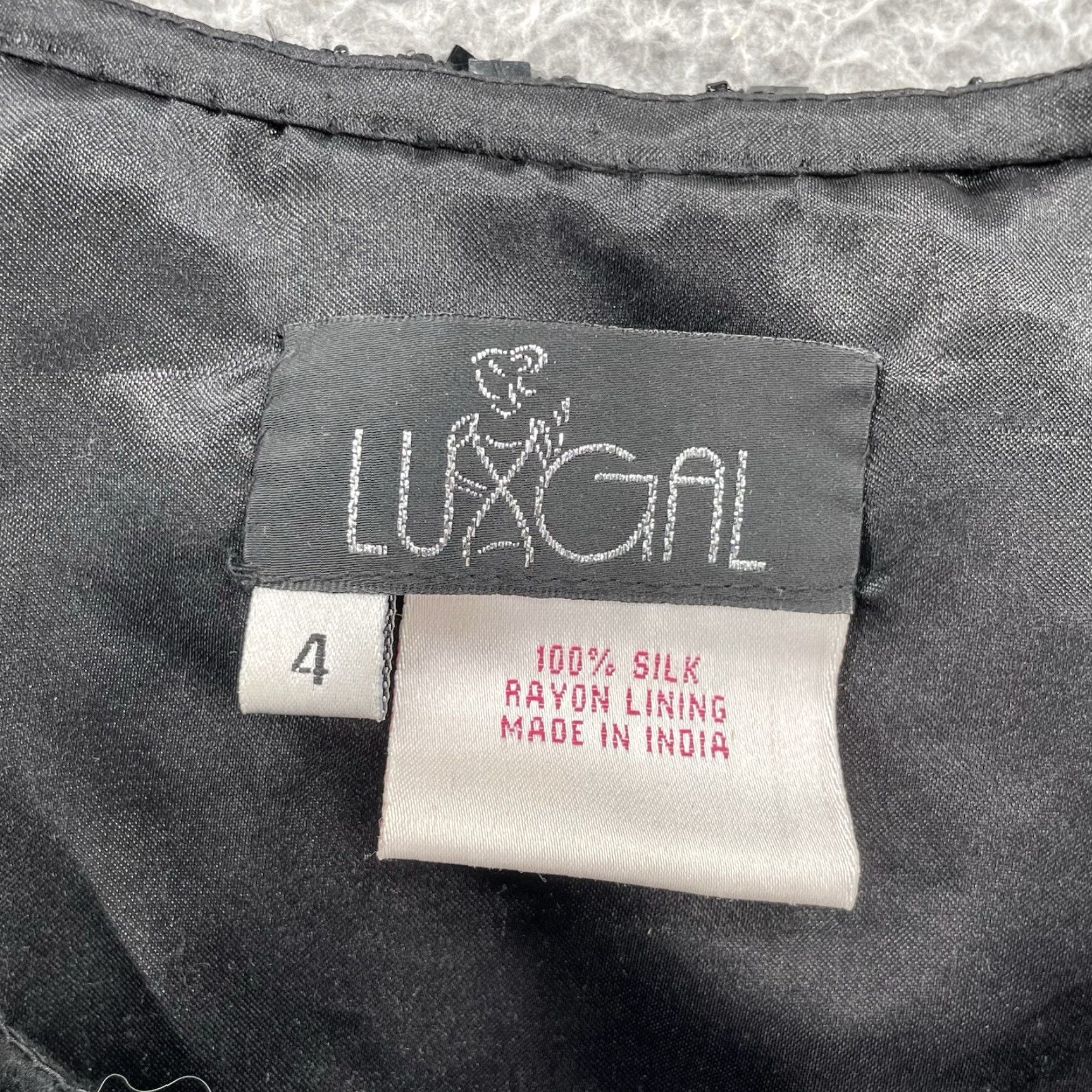 Vintage VINTAGE Luxgal Silk Mini Dress Women's 4 Cocktail Whimpsey Goth Fairy Coquette Dress Luxgal Silk Mini 4 Black 90s Carrie Bradshaw Girls Womens Size S / US 4 / IT 40 - 3 Thumbnail