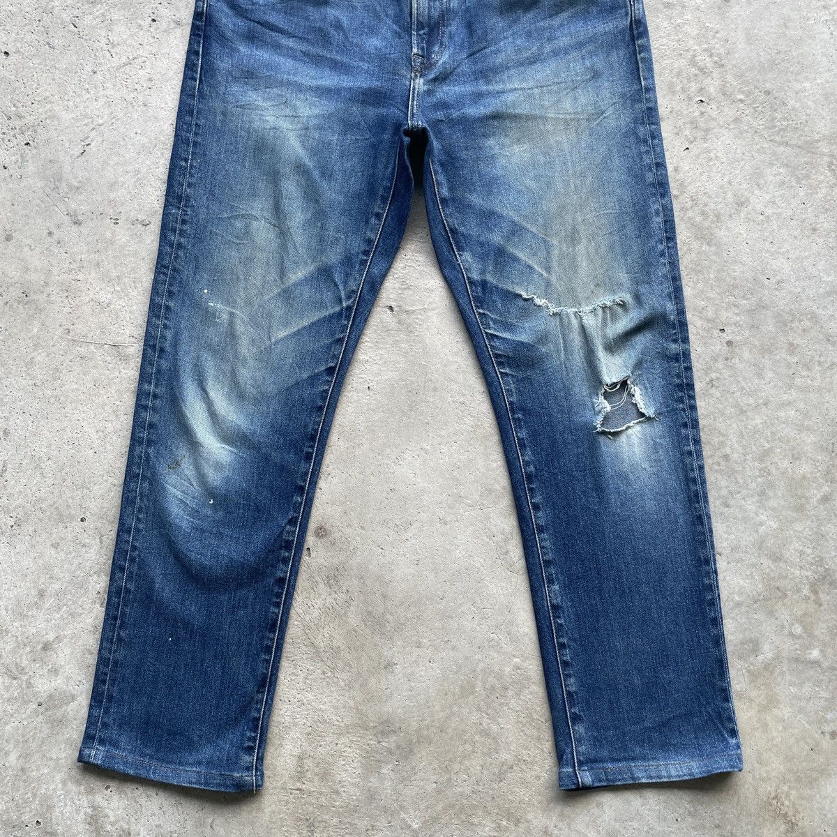 Japanese Brand Vintage Distressed Japanese Mud Washed Faded Jeans Pants Size US 33 - 4 Thumbnail