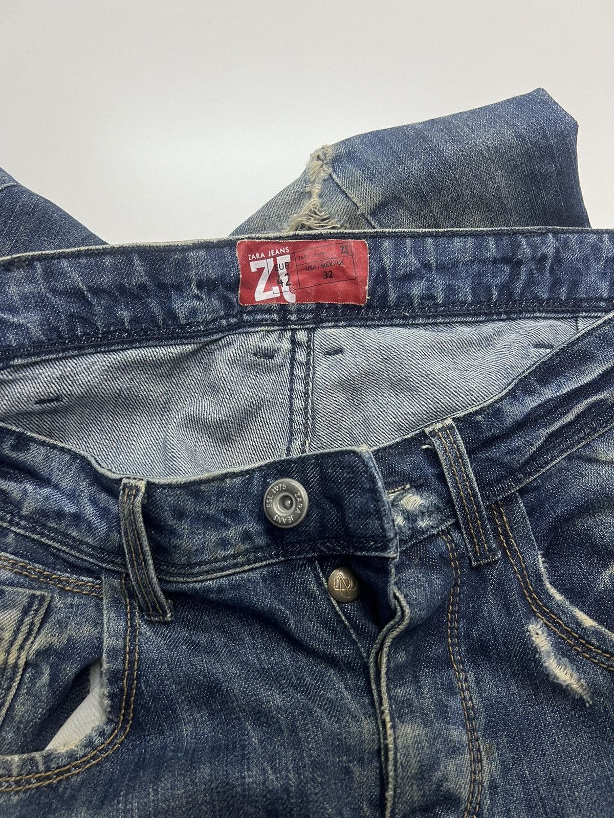 Zara Zara Jeans Distress Size 35" Size US 35 - 8 Thumbnail