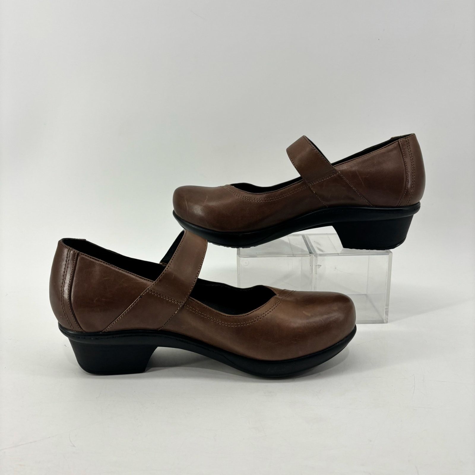 Other Abeo Womens Size 9 Cate Mary Jane Brown Leather Comfort Size US 9 / IT 39 - 9 Thumbnail
