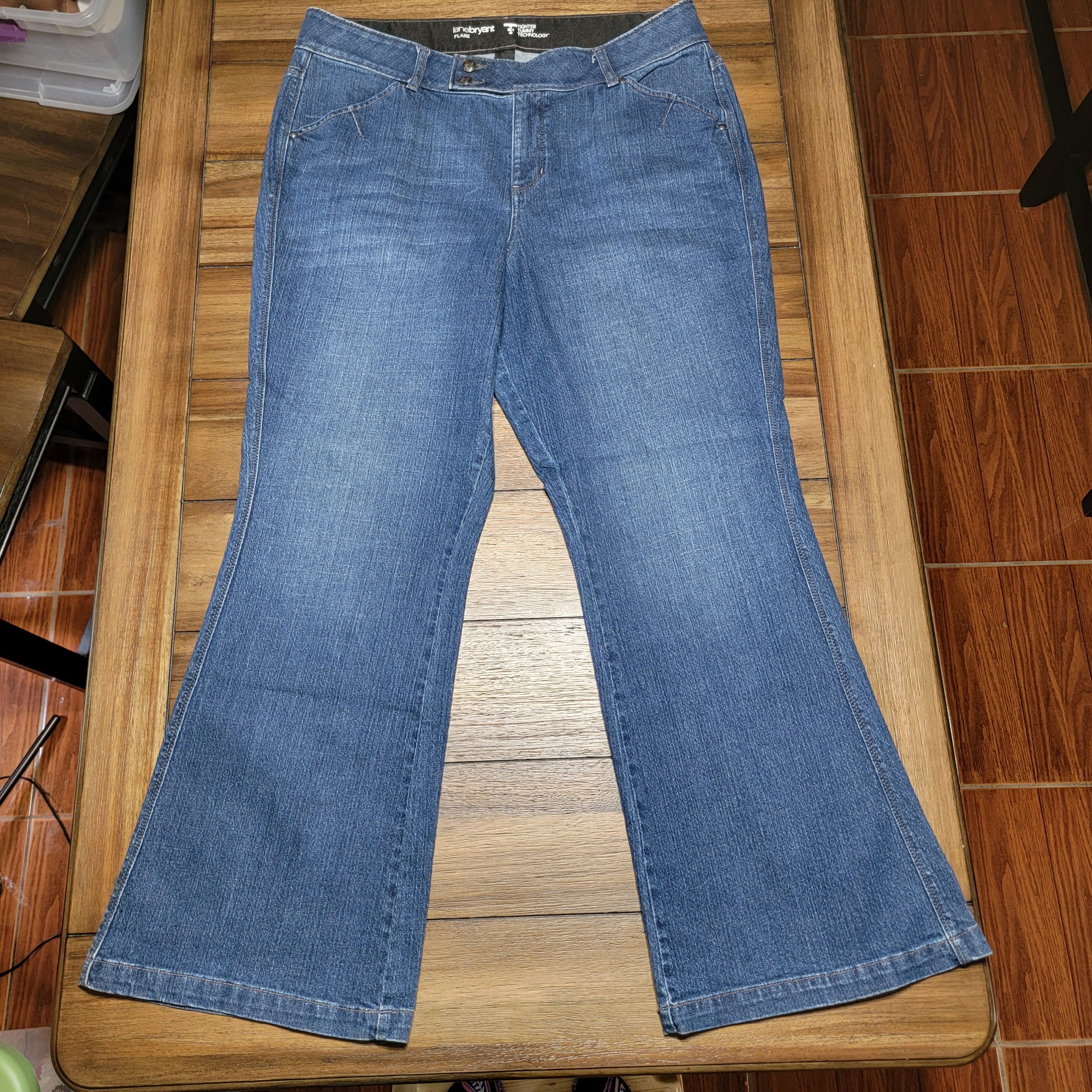 Other Lane Bryant Flare Jeans w/ Tighter Tummy Technology - 18 Ave Size 38" / US 16 / IT 52 - 1 Thumbnail