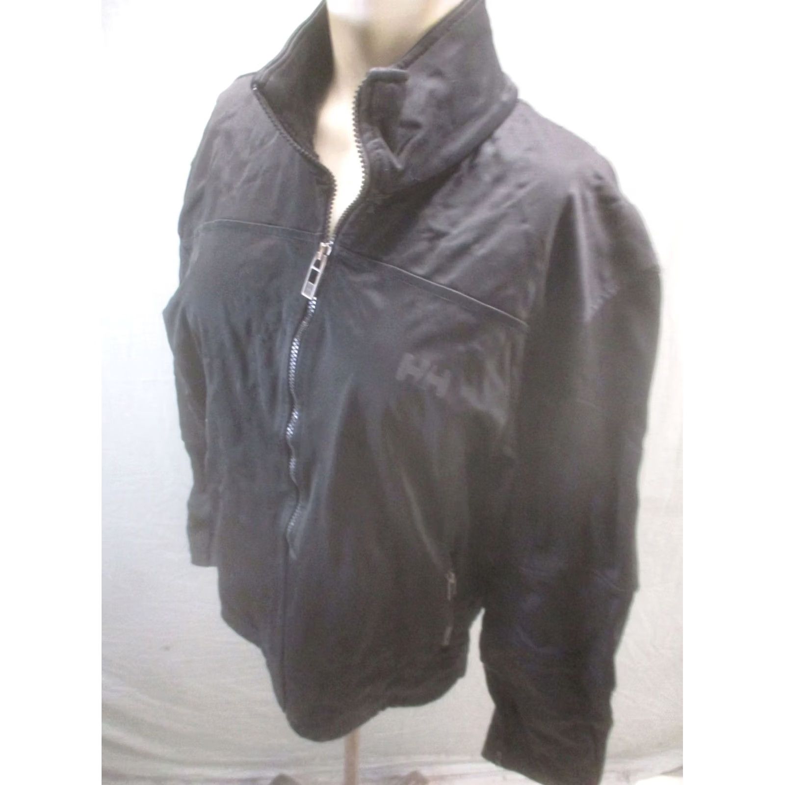 Helly Hansen Jacket Casual Mens M Black Full Zip Pockets High Collar, Men's — image 3 of 6