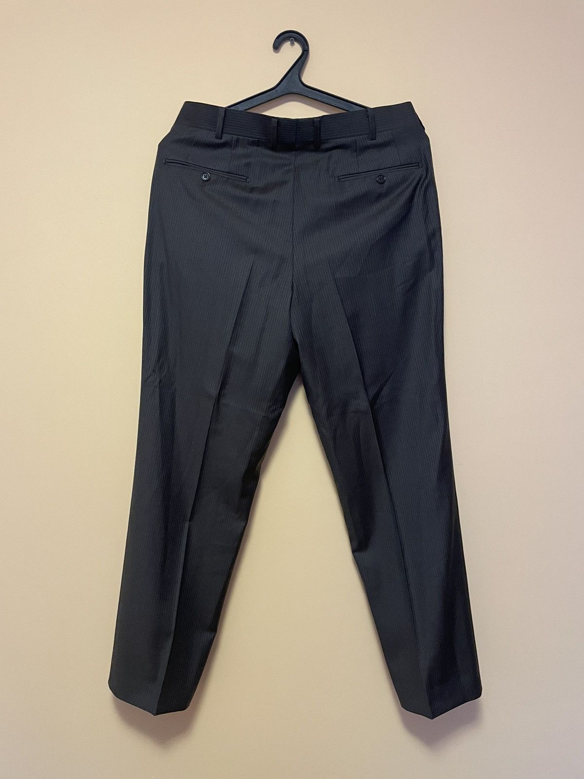 Balmain BALMAIN Wool Classic Suit Blazer/Pants Two Piece Tuxedo Size 50R - 15 Thumbnail