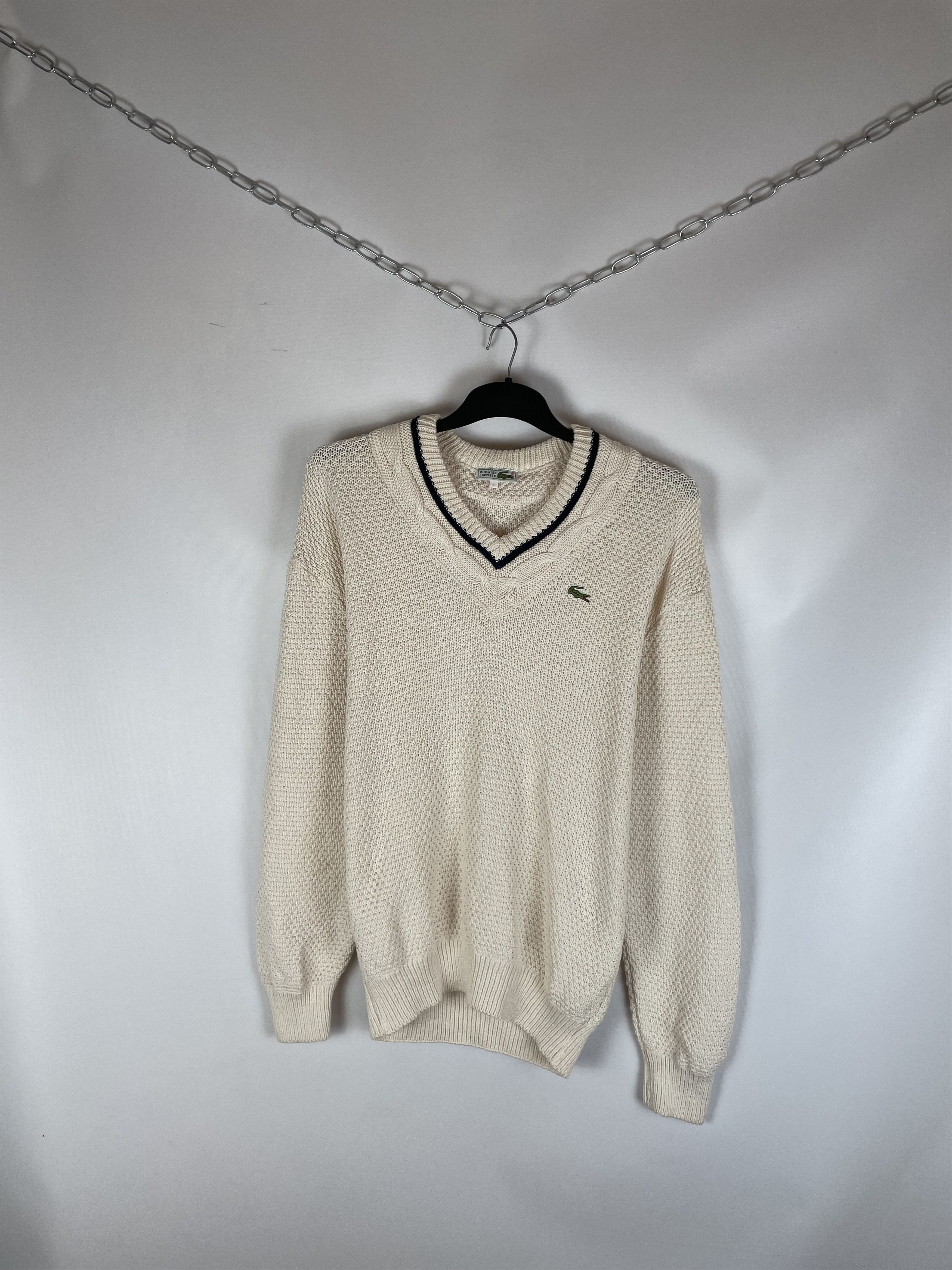 Lacoste Lacoste Vintage Knit Sweater Size US XL / EU 56 / 4 - 2 Thumbnail