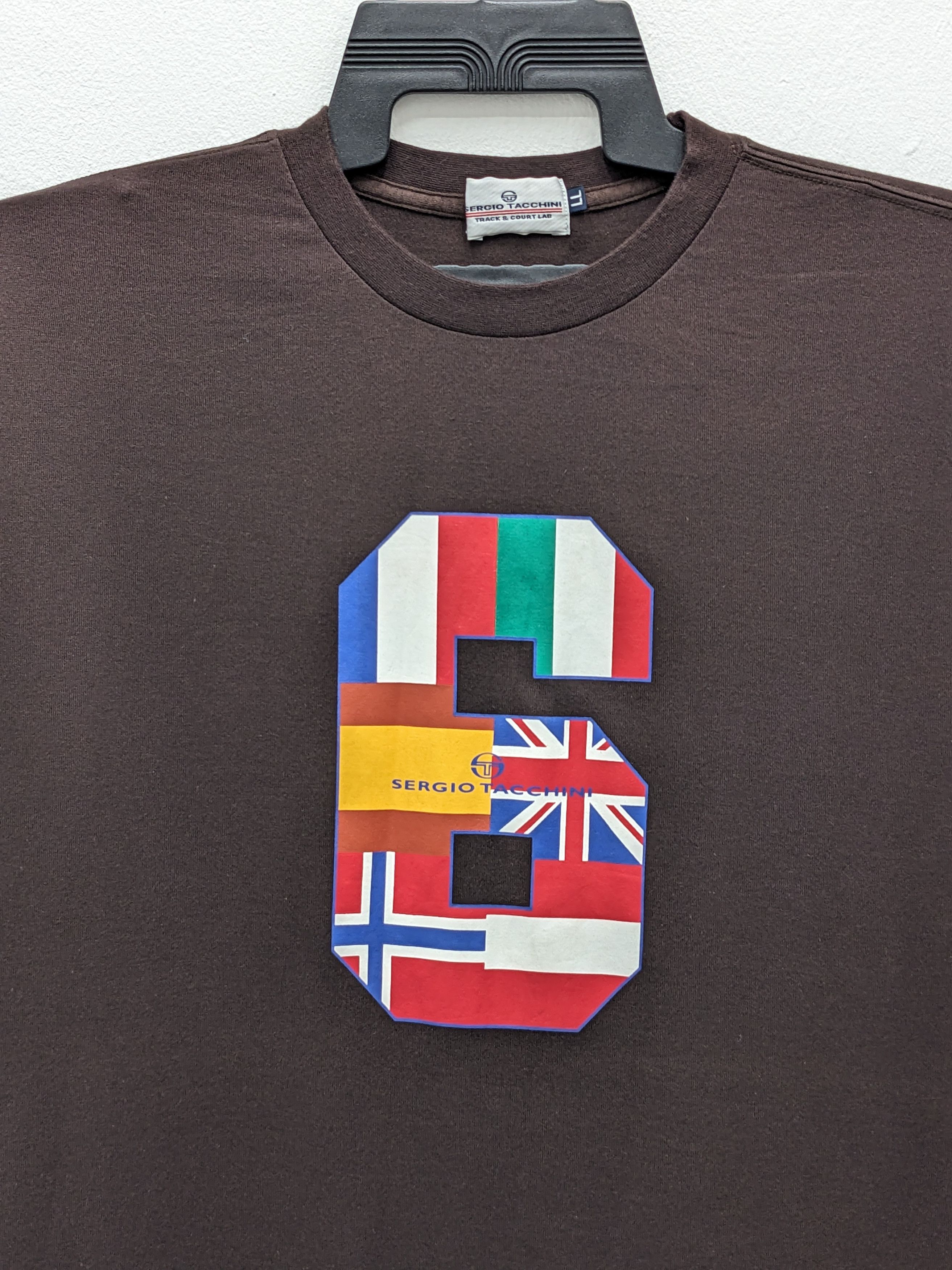 Sergio Tacchini SERGIO TACCHINI 6 LOGO FLAG TSHIRT Size US L / EU 52-54 / 3 - 3 Thumbnail