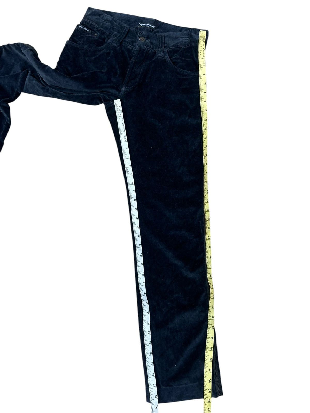 Dolce & Gabbana Dolce & Gabbana Italy Side Striped Velvet Trouser Pant Size US 30 / EU 46 - 4 Thumbnail