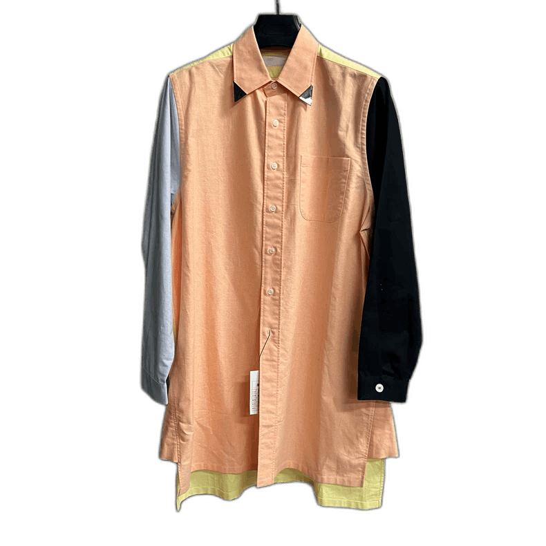 Prada Multi-Color Long Sleeve Shirt with Triangle Logo Size US M / EU 48-50 / 2 - 1 Thumbnail