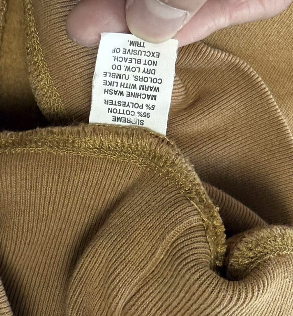 Supreme Supreme khaki box logo crewneck sweatshirt Size US M / EU 48-50 / 2 - 5 Thumbnail