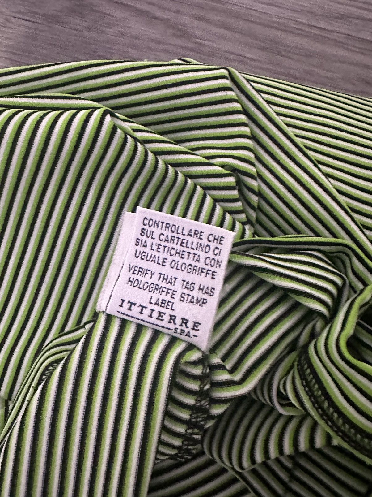 Versace Green striped versace shirt Size US XL / EU 56 / 4 - 5 Thumbnail