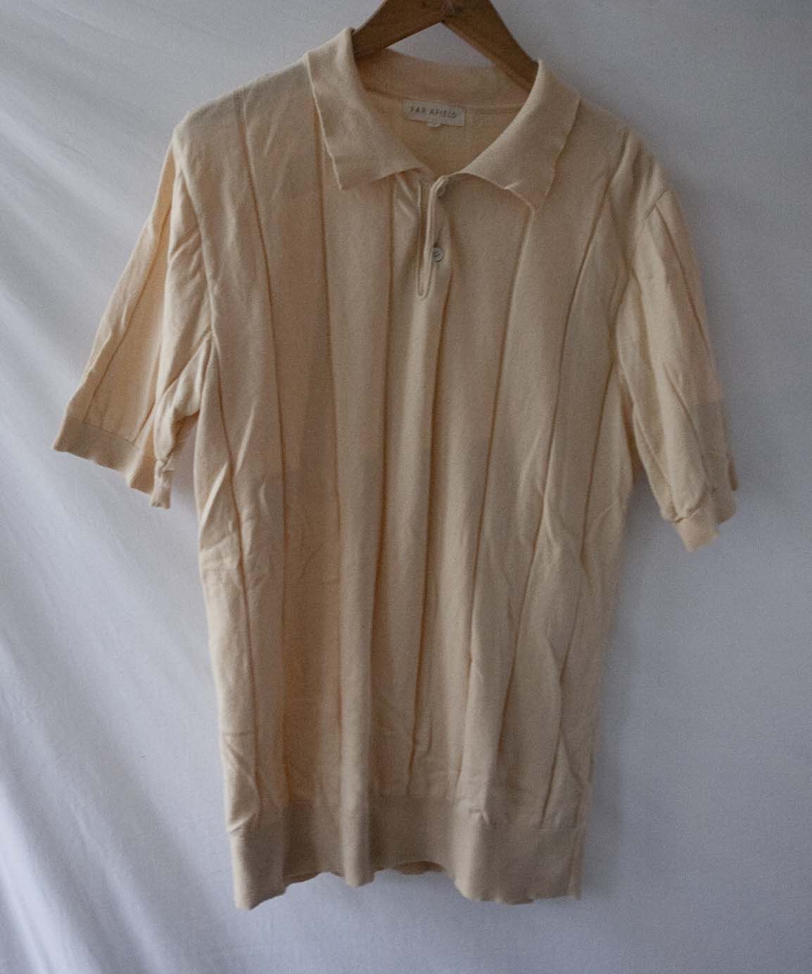 Far Afield Far Afield Polo Size 3 /L Dark Yellow Cotton Size US L / EU 52-54 / 3 - 2 Thumbnail