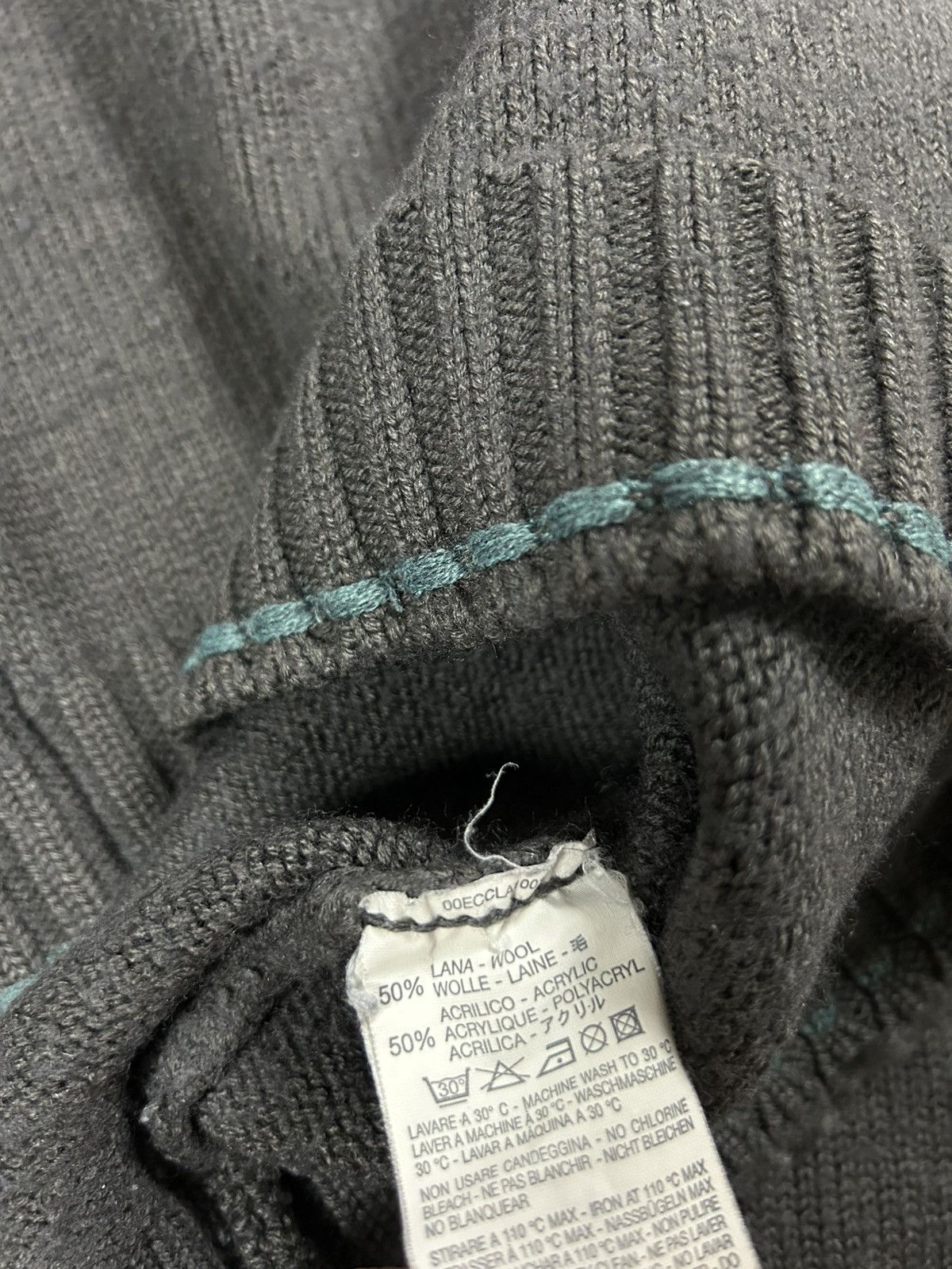 Diesel Diesel vintage sweater big logo grey Y2K Size US S / EU 44-46 / 1 - 5 Thumbnail