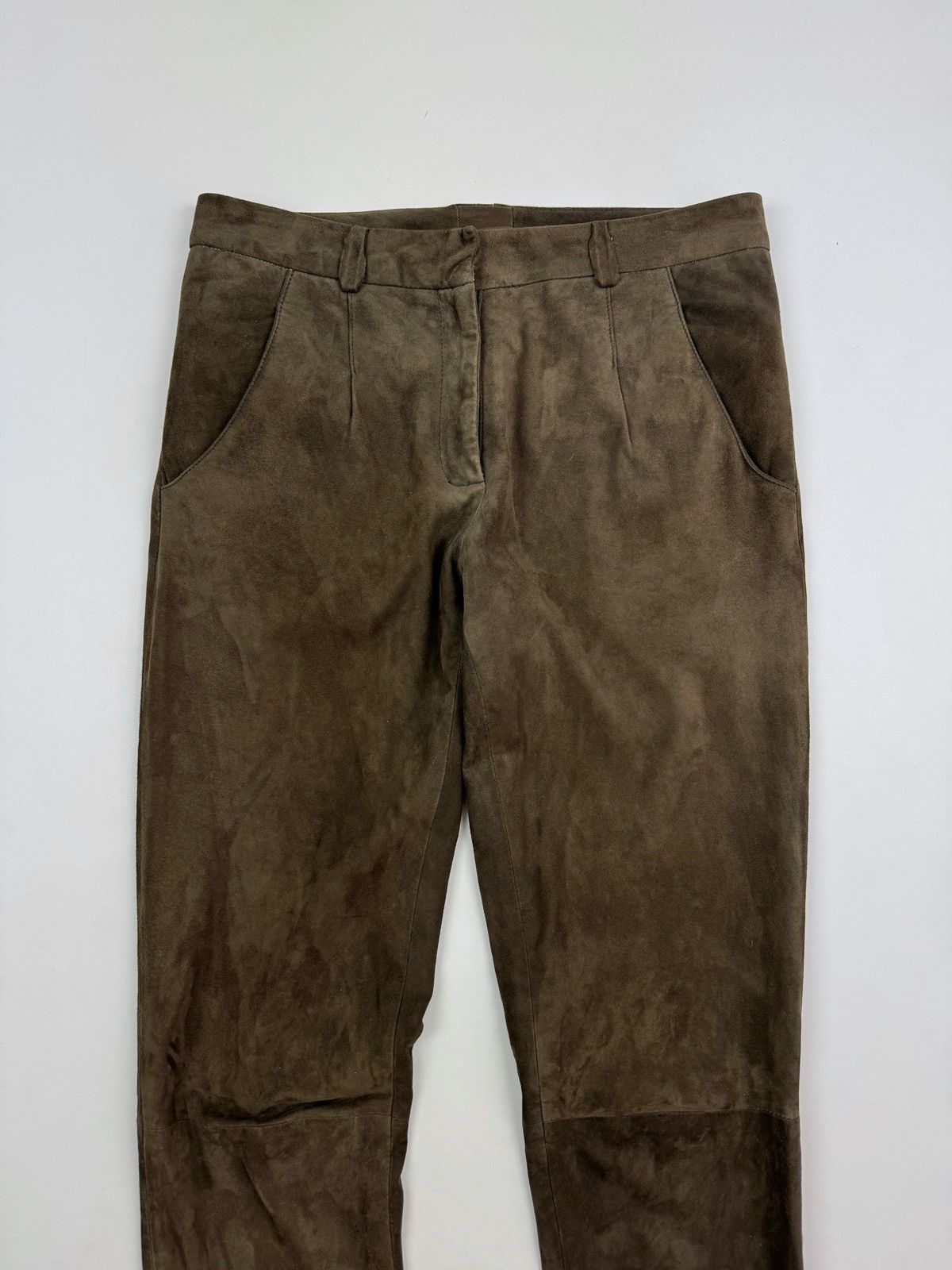Eleventy Eleventy Suede Brown Women’s Pants Size 28" / US 6 / IT 42 - 5 Thumbnail
