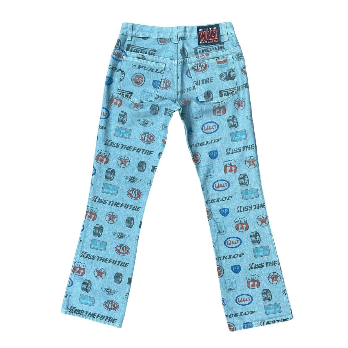 Walter Van Beirendonck RARE Walter Van Beirendonck 2010s Puk Puk Tire Brands Jeans Size 28" / US 6 / IT 42 - 2 Thumbnail