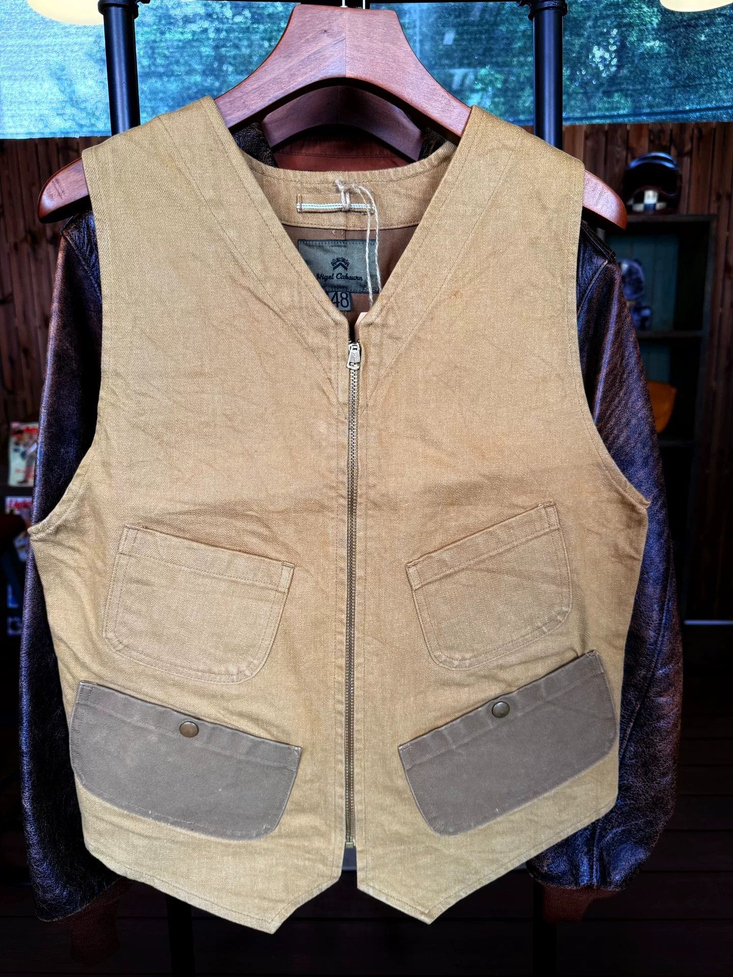 Nigel Cabourn Nigel Cabourn Canvas Vest Size US M / EU 48-50 / 2 - 1 Thumbnail