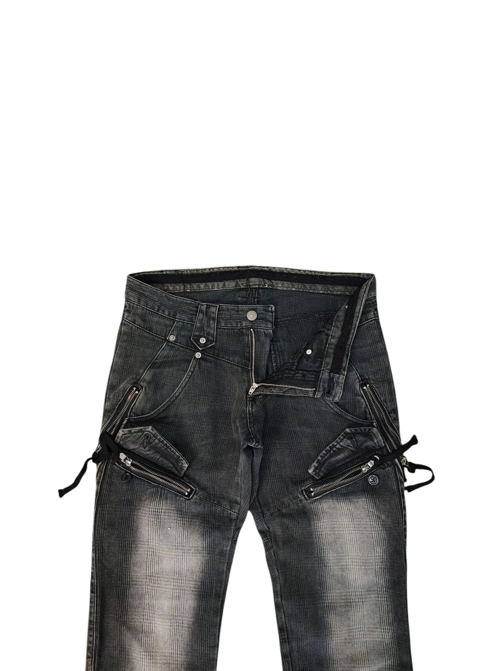 PPFM Ppfm Multi Pocket Zipper Denim Pants Punks Gothic Style Size US 32 / EU 48 - 1 Thumbnail