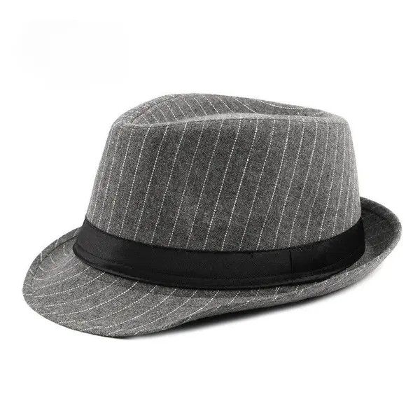 Japanese Brand Stripe fedora hat Size ONE SIZE - 1 Thumbnail