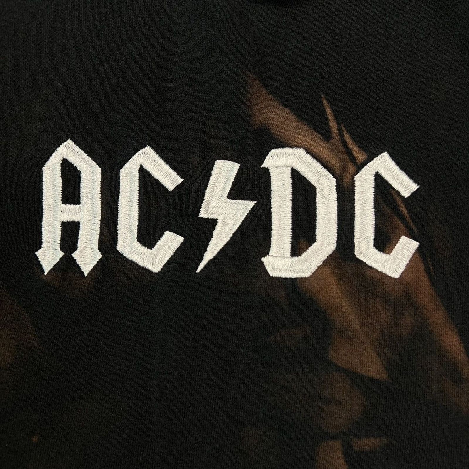 AC/DC × Band Tees × Vintage Vintage AC/DC Hoodie Bleached Alstyle Heavyweight Pullover Size US L / EU 52-54 / 3 - 2 Thumbnail