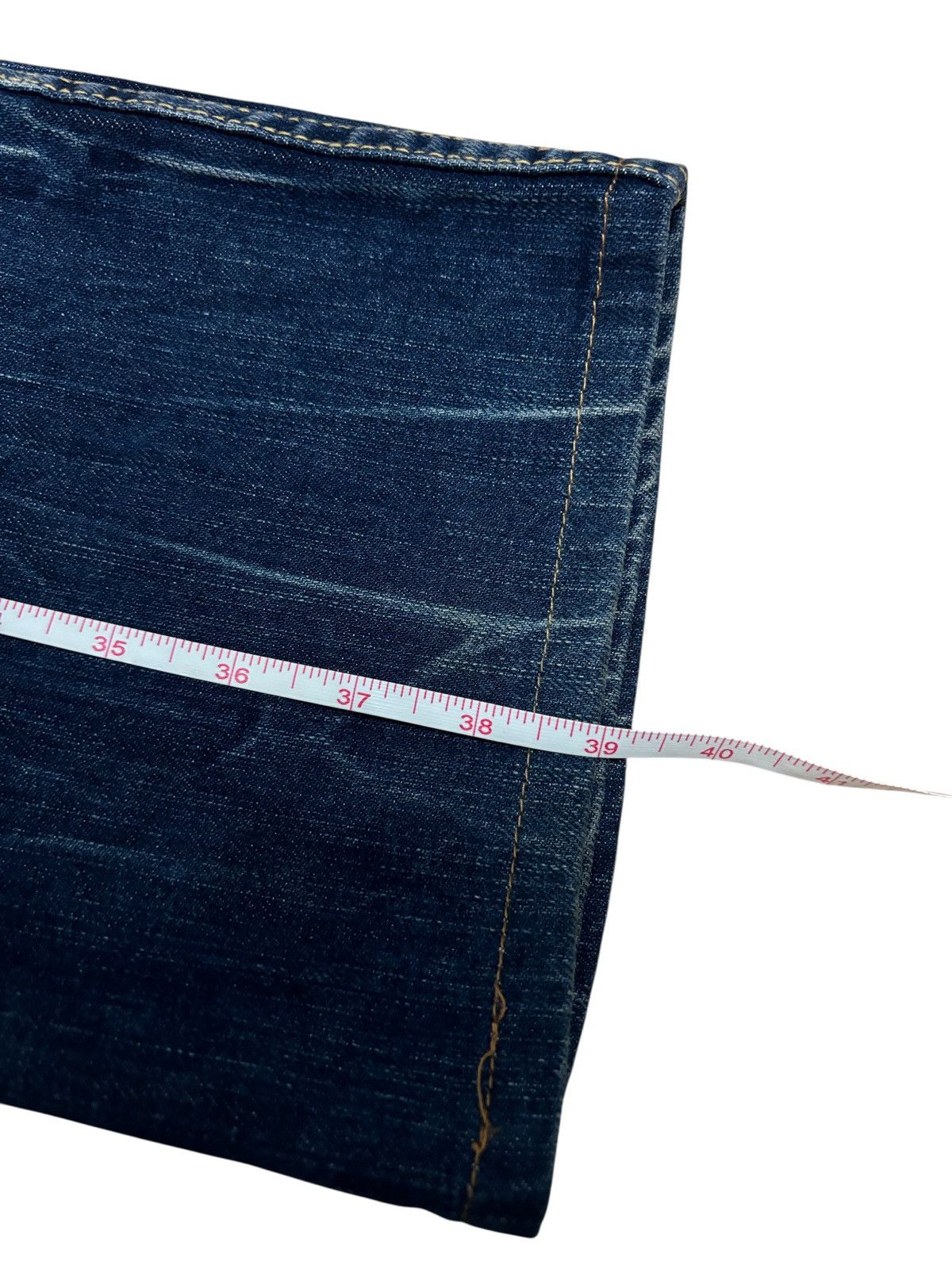 Japanese Brand Y2K Studio R.P Red Pepper Flare Denim Jeans Size 28" / US 6 / IT 42 - 14 Thumbnail