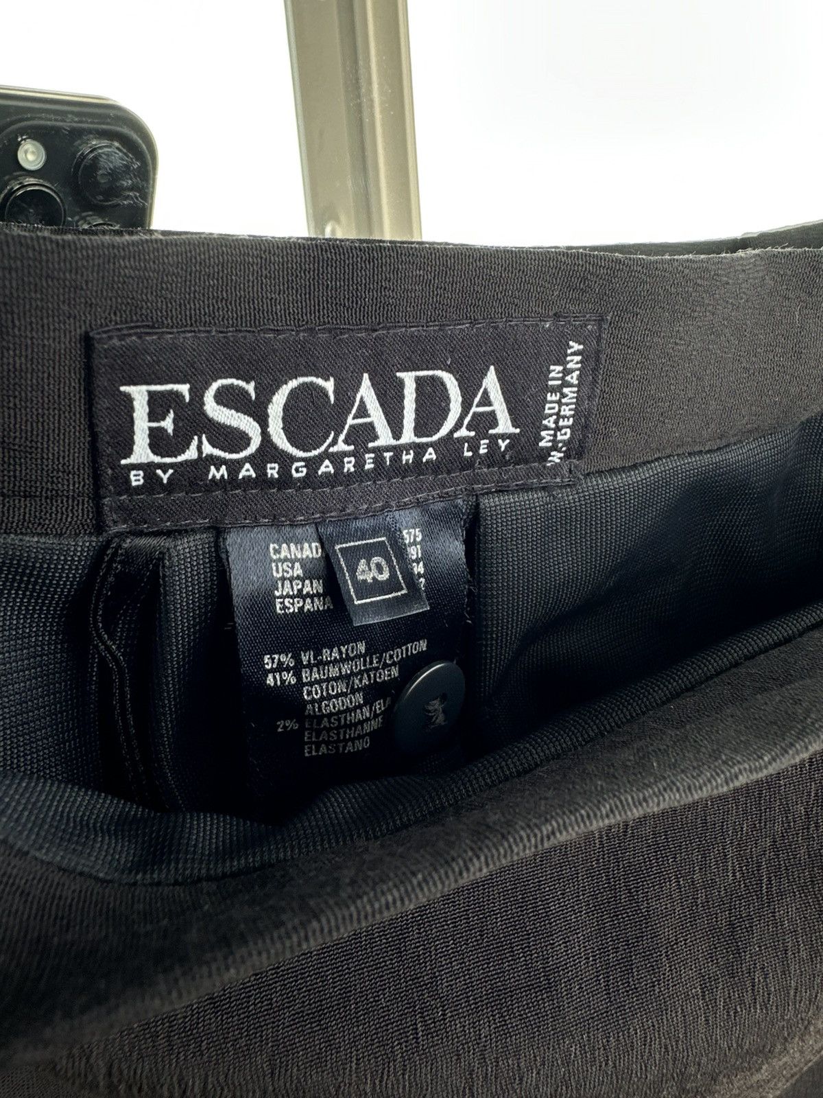 Escada ESCADA by Margaretha Ley Blend High-Waisted Pencil Skirt Size 29" - 4 Thumbnail