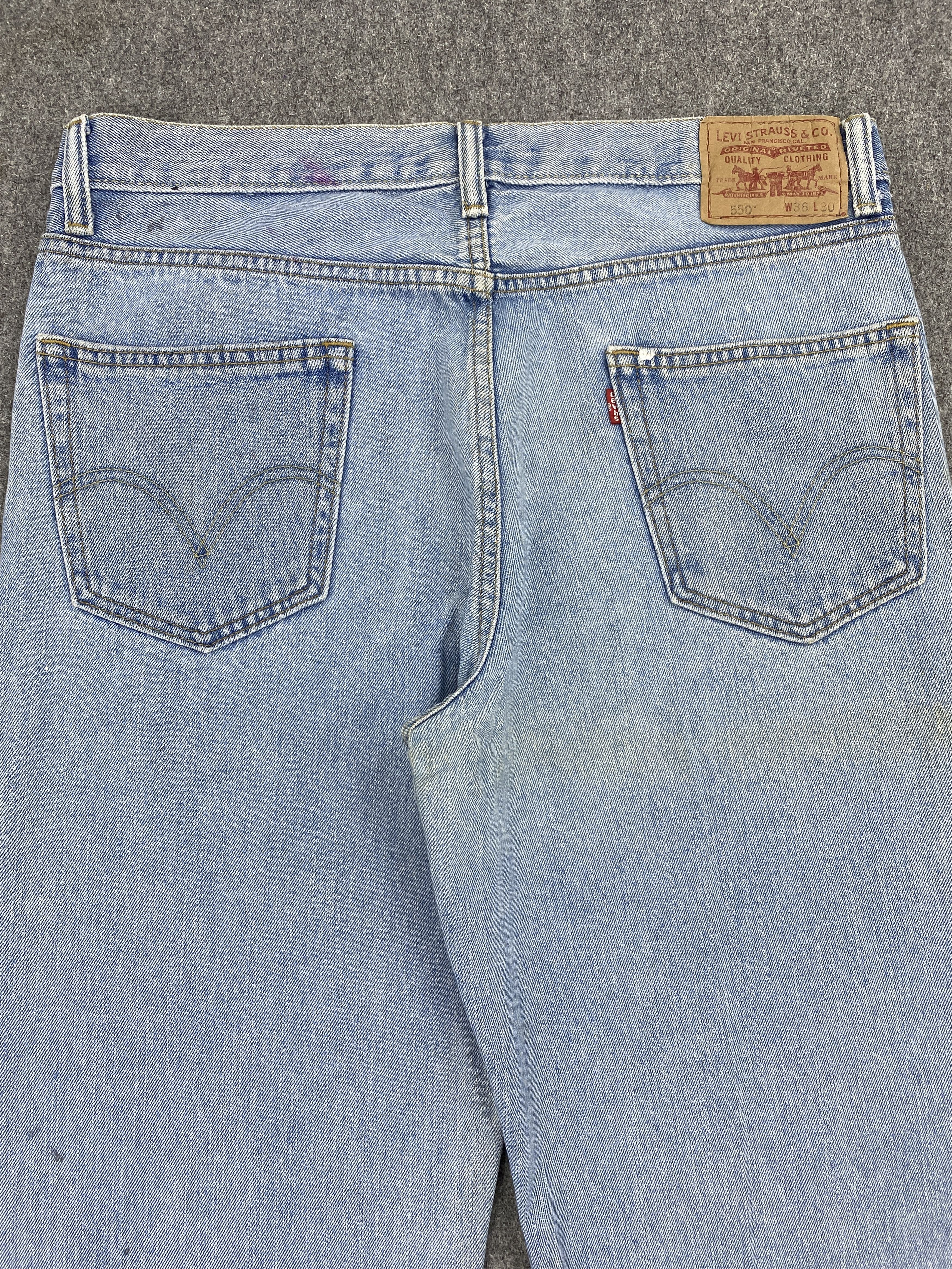 Levi's × Vintage Vintage Levis 550 Light Blue Jeans Size US 36 / EU 52 - 4 Thumbnail