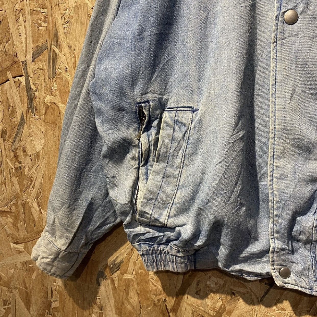 Japanese Brand × Vintage PIAA Motor Sport Bomber Denim Jackets Size US XL / EU 56 / 4 - 6 Thumbnail
