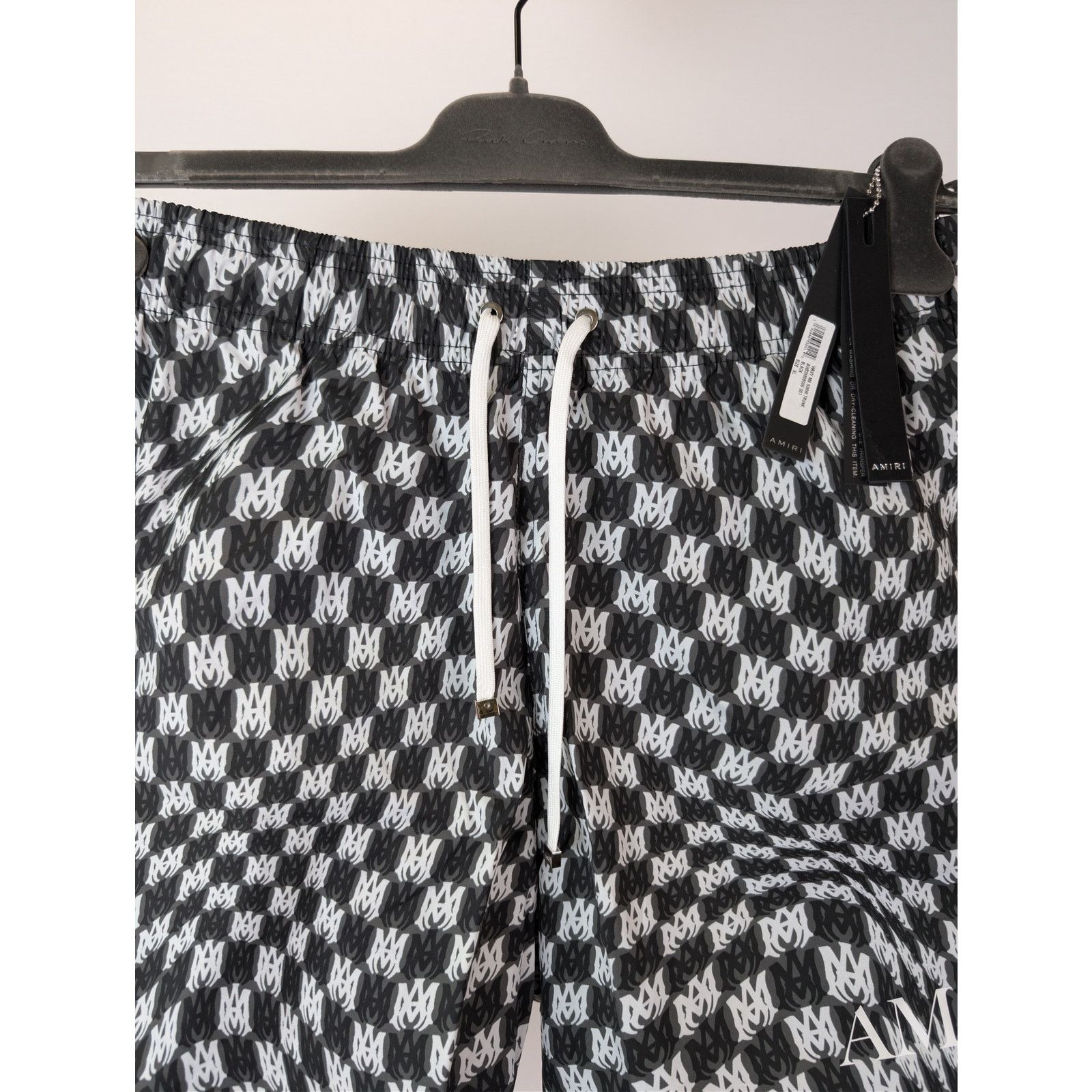 Amiri o1rshd1 Wavy MA Swim Trunk Shorts in Black XL Size US 36 / EU 52 - 8 Thumbnail
