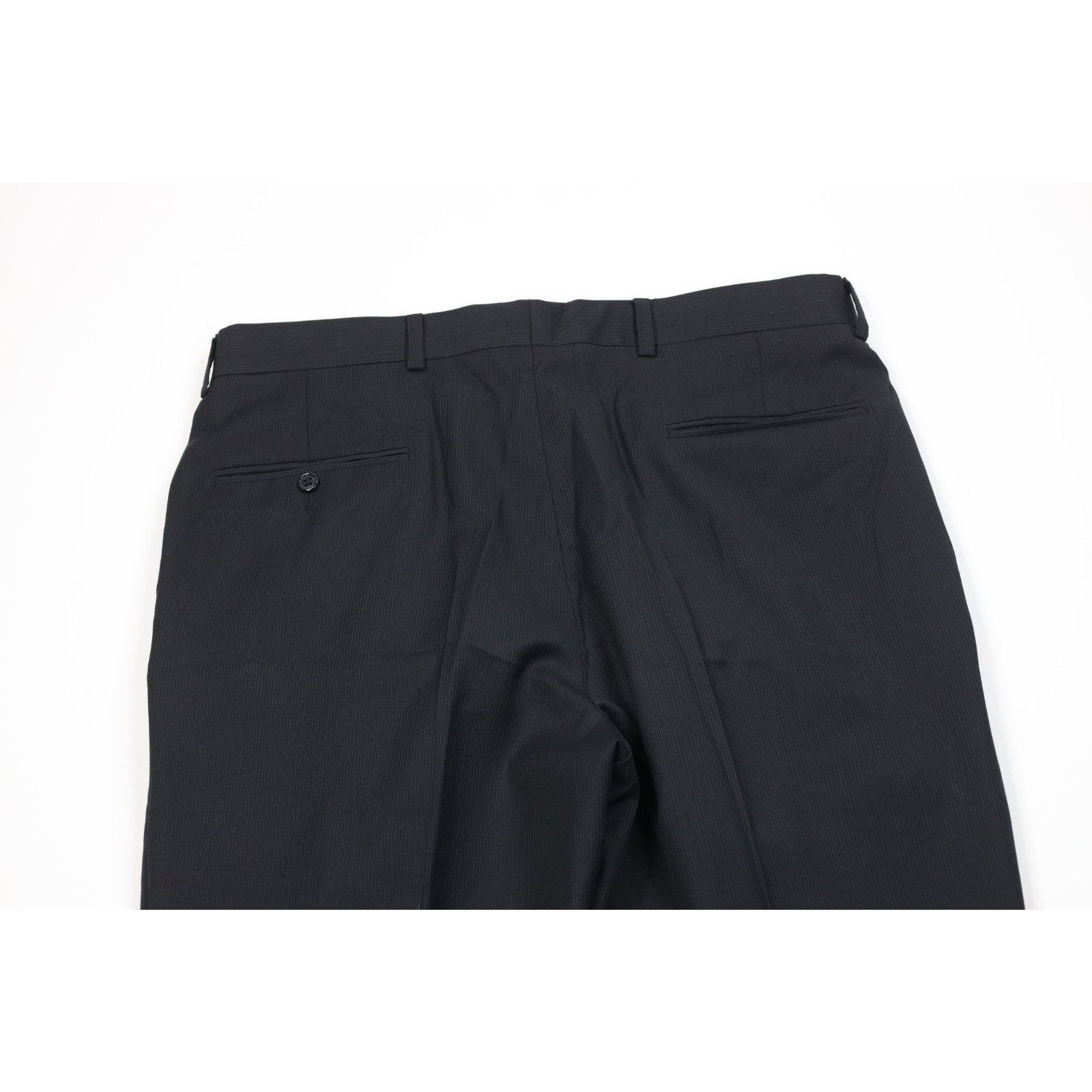 Jos. A. Bank Jos A Bank Signature2 Piece Wool Striped Suit Black Size 40R - 17 Thumbnail