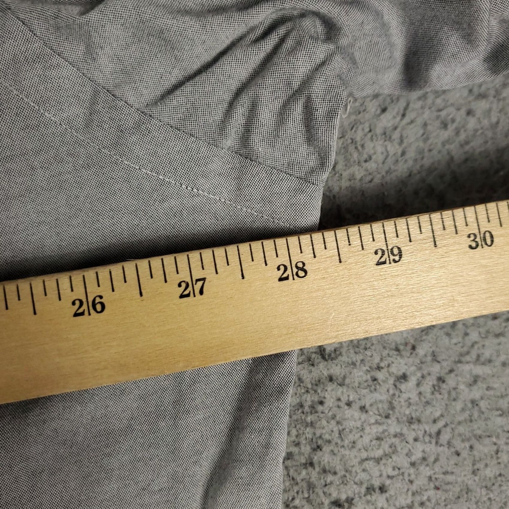 Ralph Lauren Ralph Lauren Shirt Mens 17.5 Gray Pony Dress Button Up Long Sleeve Size 48R - 7 Thumbnail
