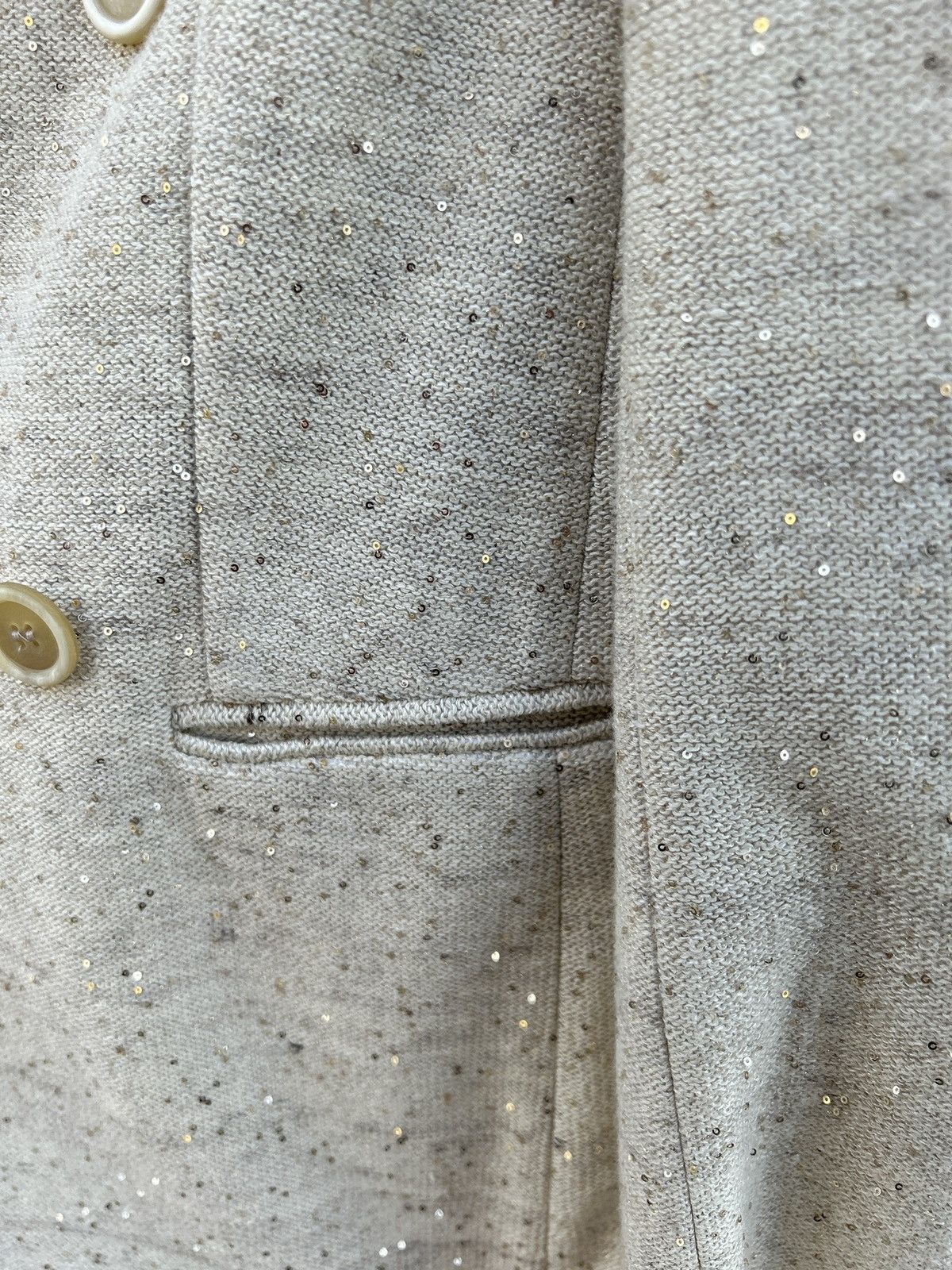 Brunello Cucinelli Brunello Cucinelli Lino Sequins Blazer Size 42 Size M / US 6-8 / IT 42-44 - 4 Thumbnail