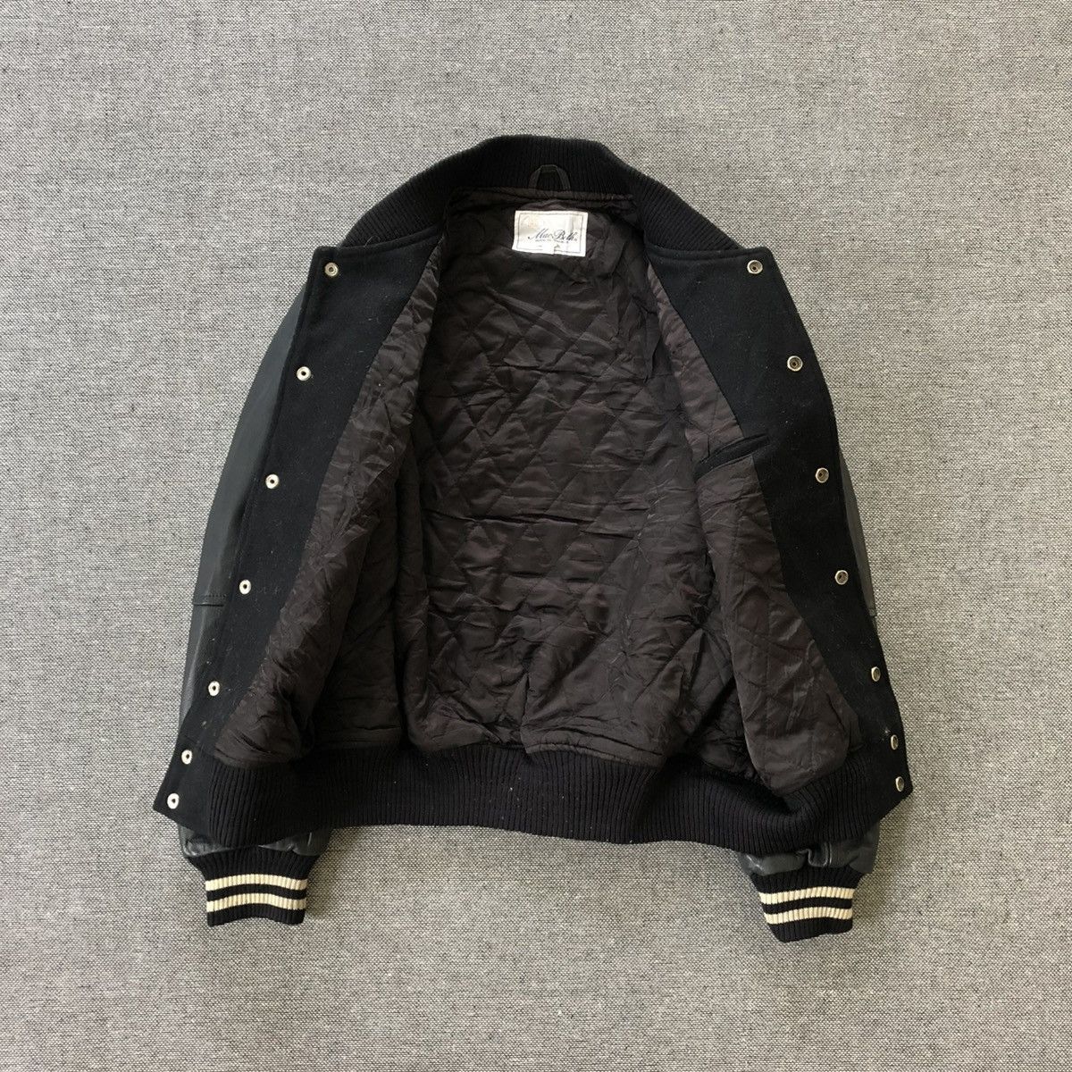 Macbeth MACBETH Nice Back Design Wool Leather Sleeve Varsity Jacket Size US M / EU 48-50 / 2 - 2 Thumbnail