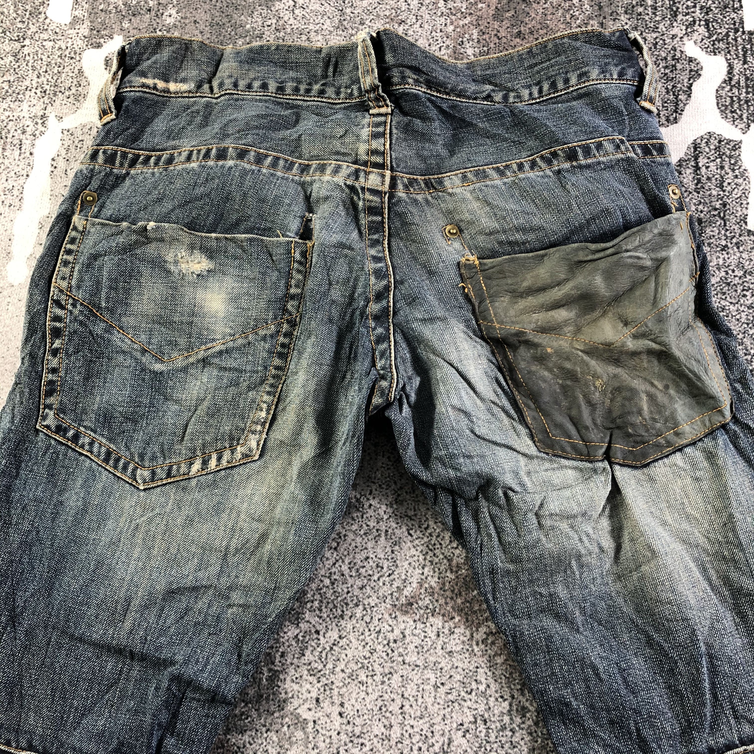 JACKROSE Jack Rose Flare Jeans Destroyed Denim KJ3043 Size US 30 / EU 46 - 4 Thumbnail