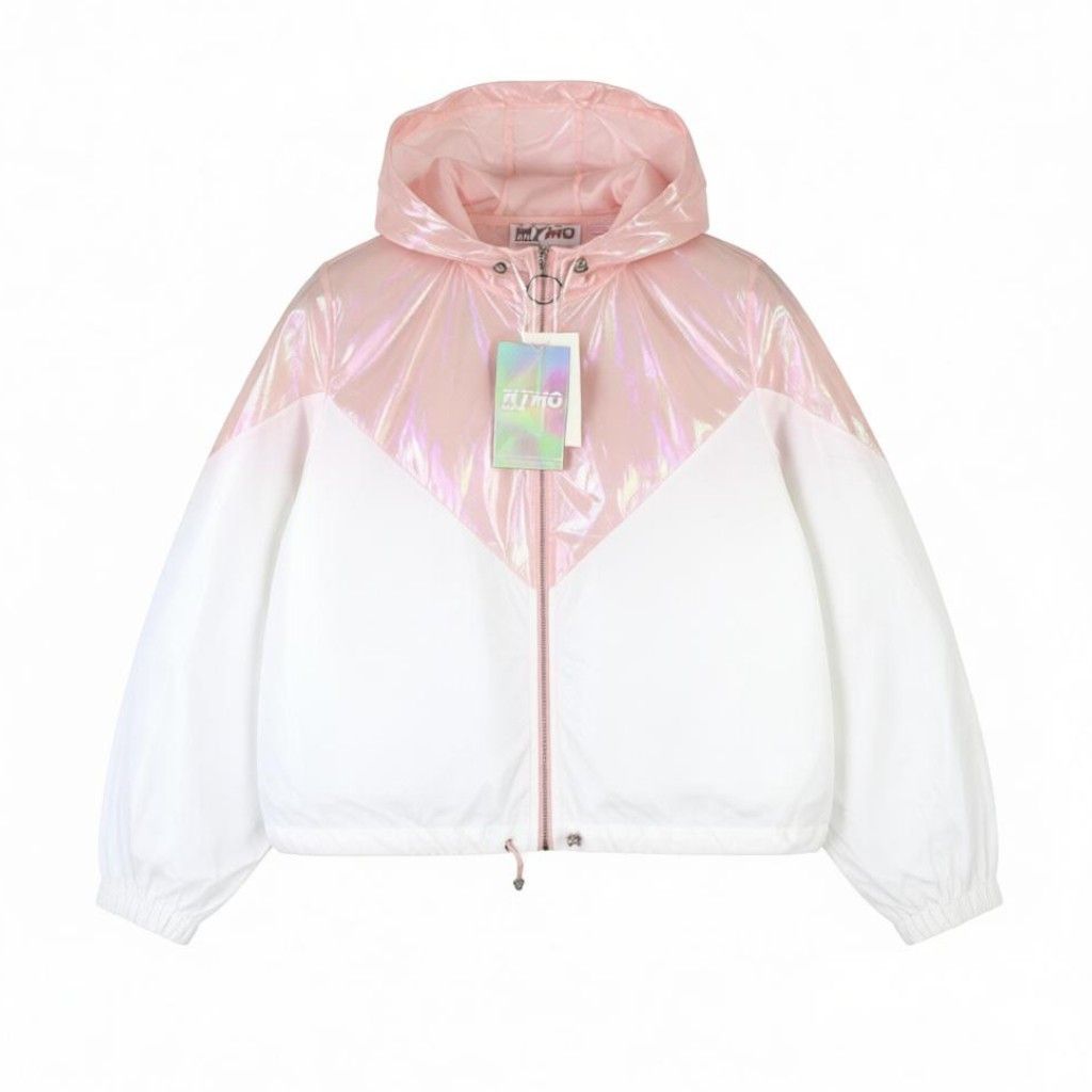 Other ATHLSR XS Pink White Holographic Hooded 87987 Size XS / US 0-2 / IT 36-38 - 1 Thumbnail