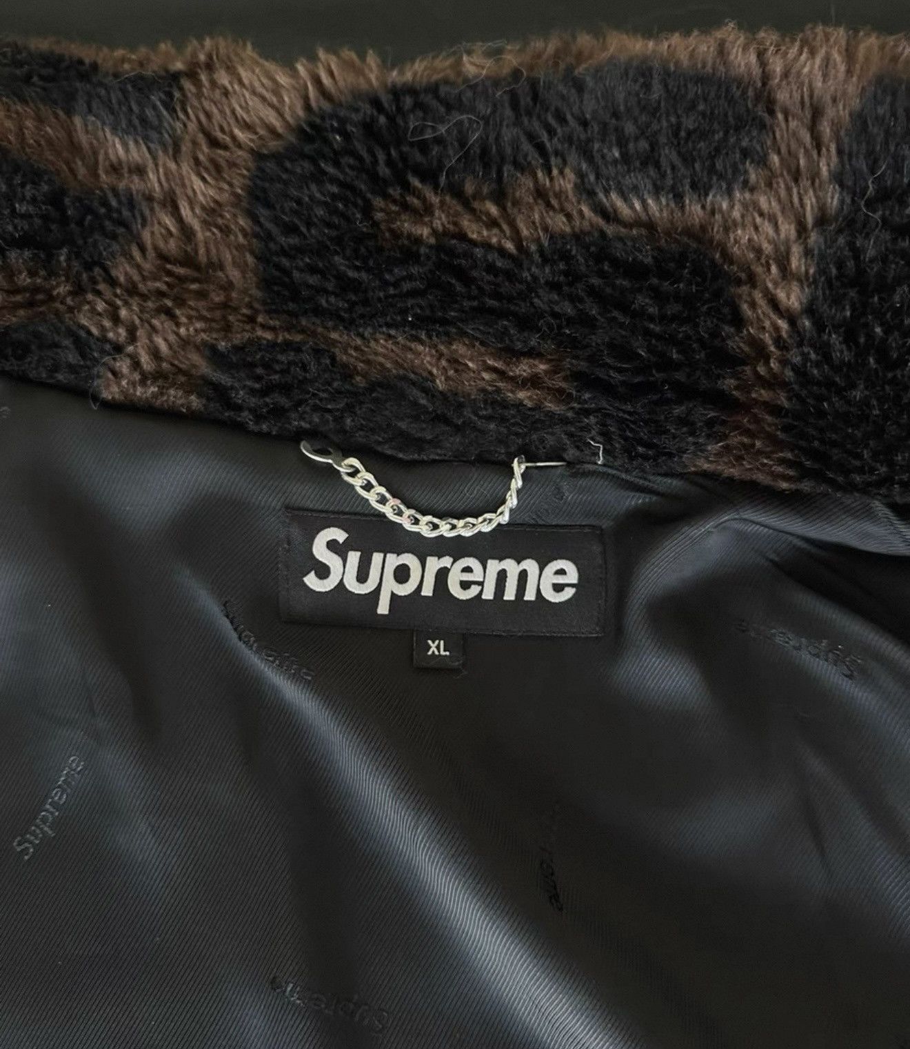 Supreme Supreme Faux Fur repeater bomber Brown Size US XL / EU 56 / 4 - 3 Thumbnail