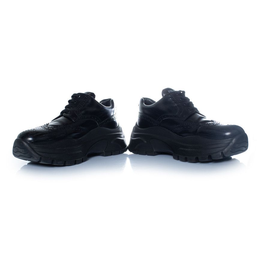Prada Prada, chunky broque trainers in black Size US 10.5 / IT 40.5 - 6 Thumbnail