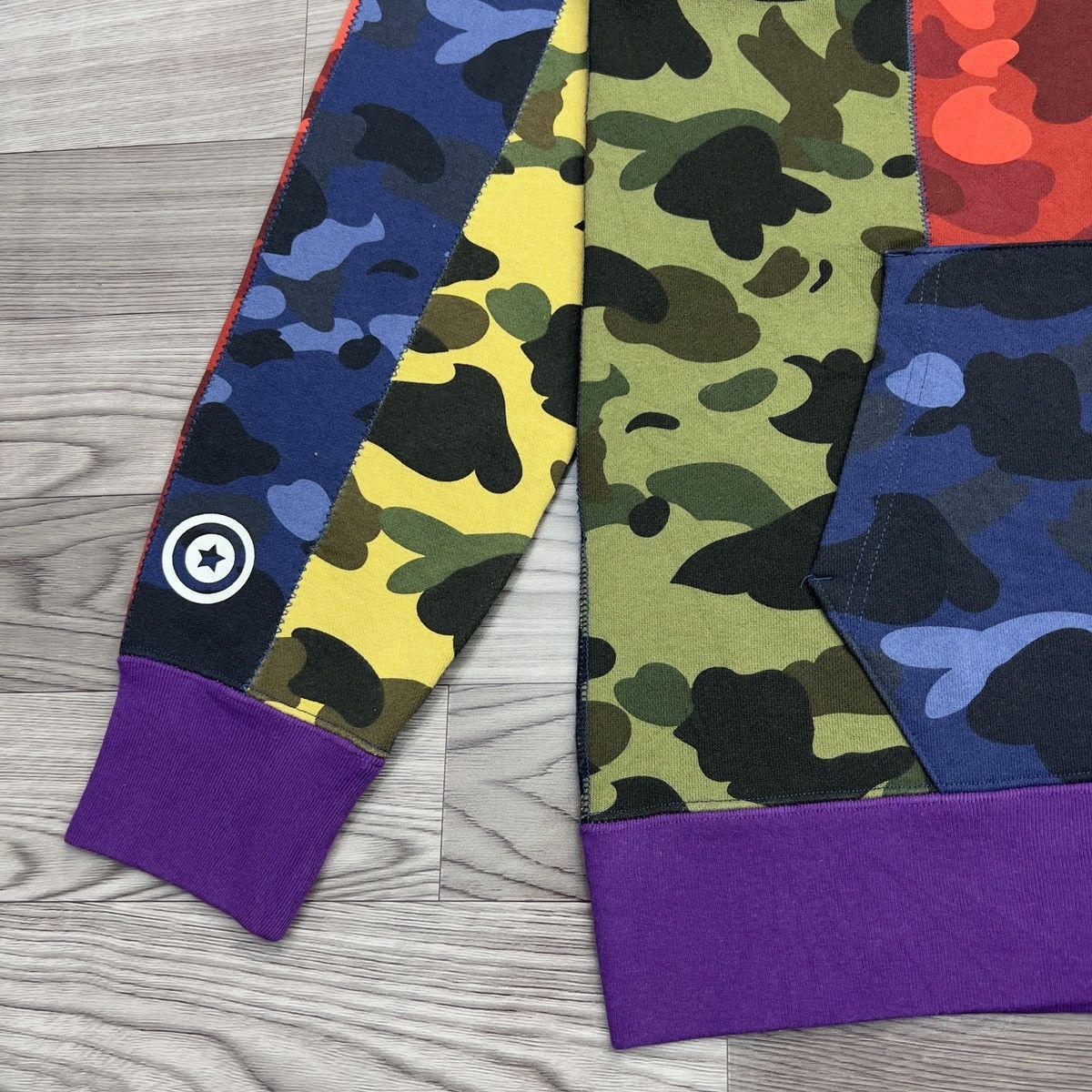 Bape Bape Multicolor Mix Crazy Camo Shark Full Zip Hoodie Size US L / EU 52-54 / 3 - 20 Thumbnail