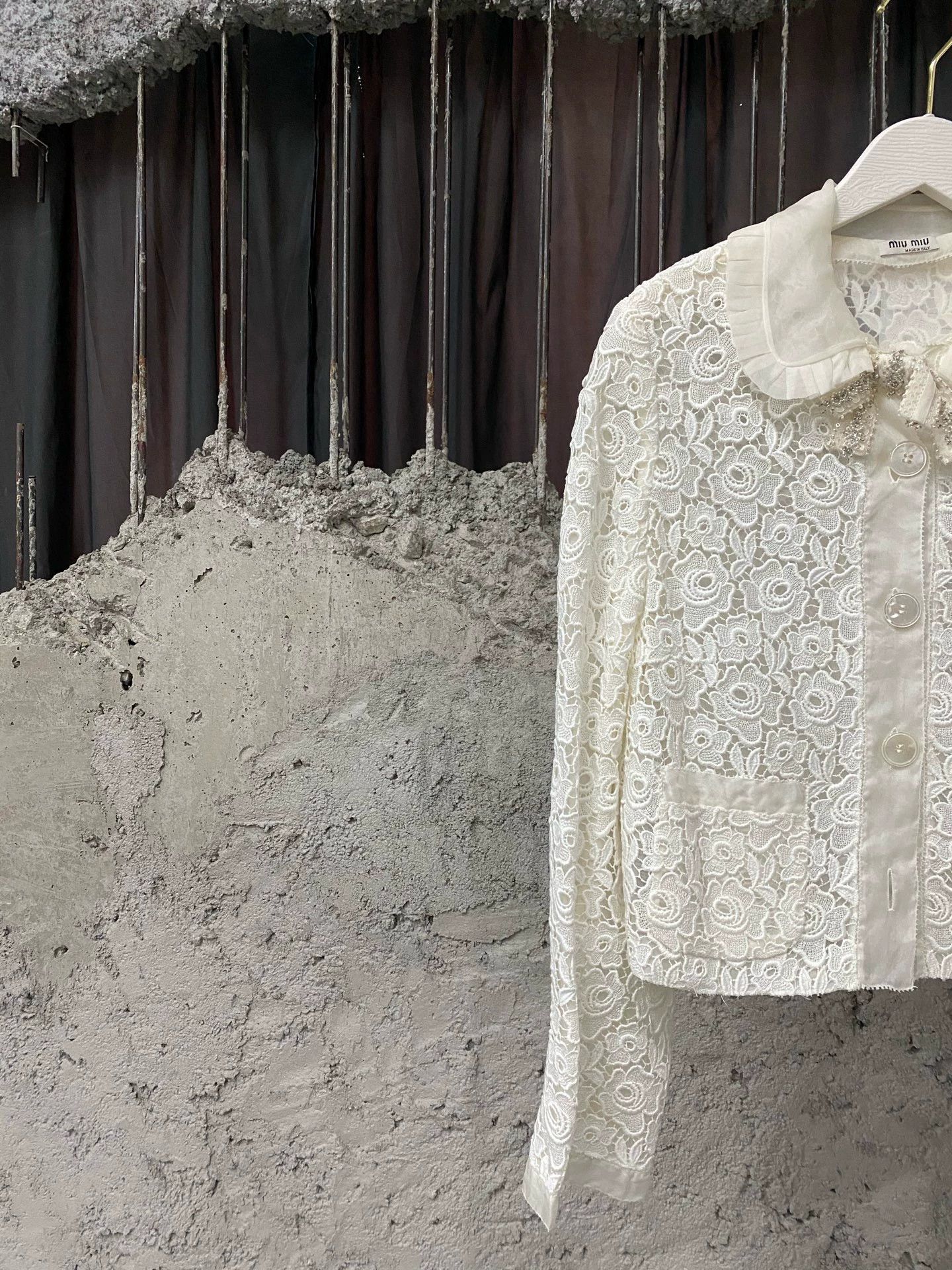 Miu Miu MIU MIU Lace Cutout Bow Jacket Size S / US 4 / IT 40 - 3 Thumbnail