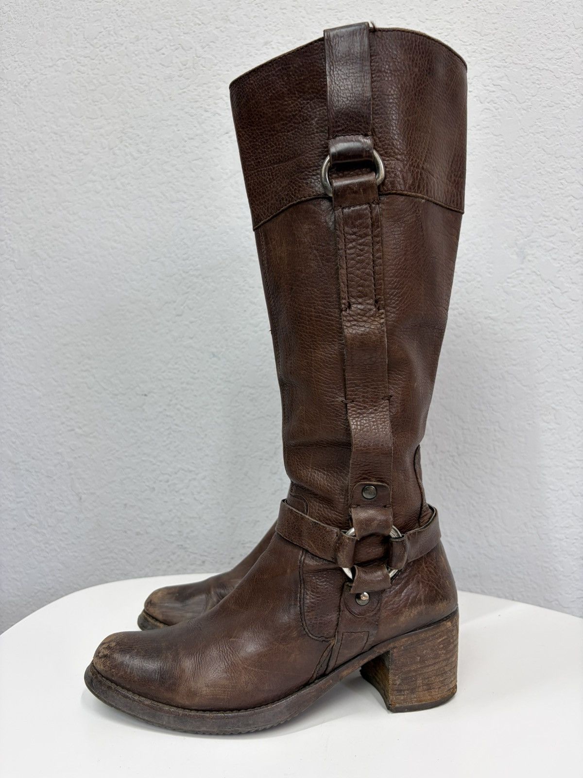 If Six Was Nine A.S. 98 Avant Garde Archive Leather Belted Boots Size US 9 / IT 39 - 10 Thumbnail