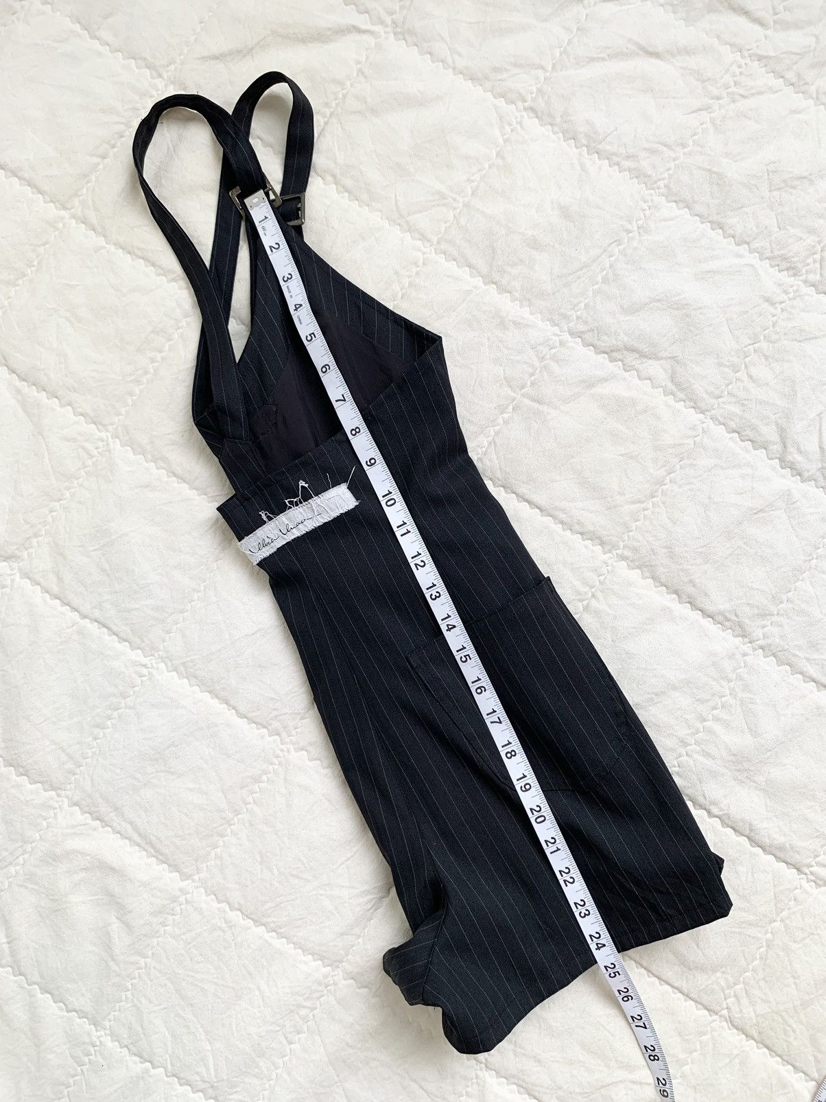 Japanese Brand Alice Auaa Gothic Pinstripe Romper Size 27" / US 4 / IT 40 - 20 Thumbnail