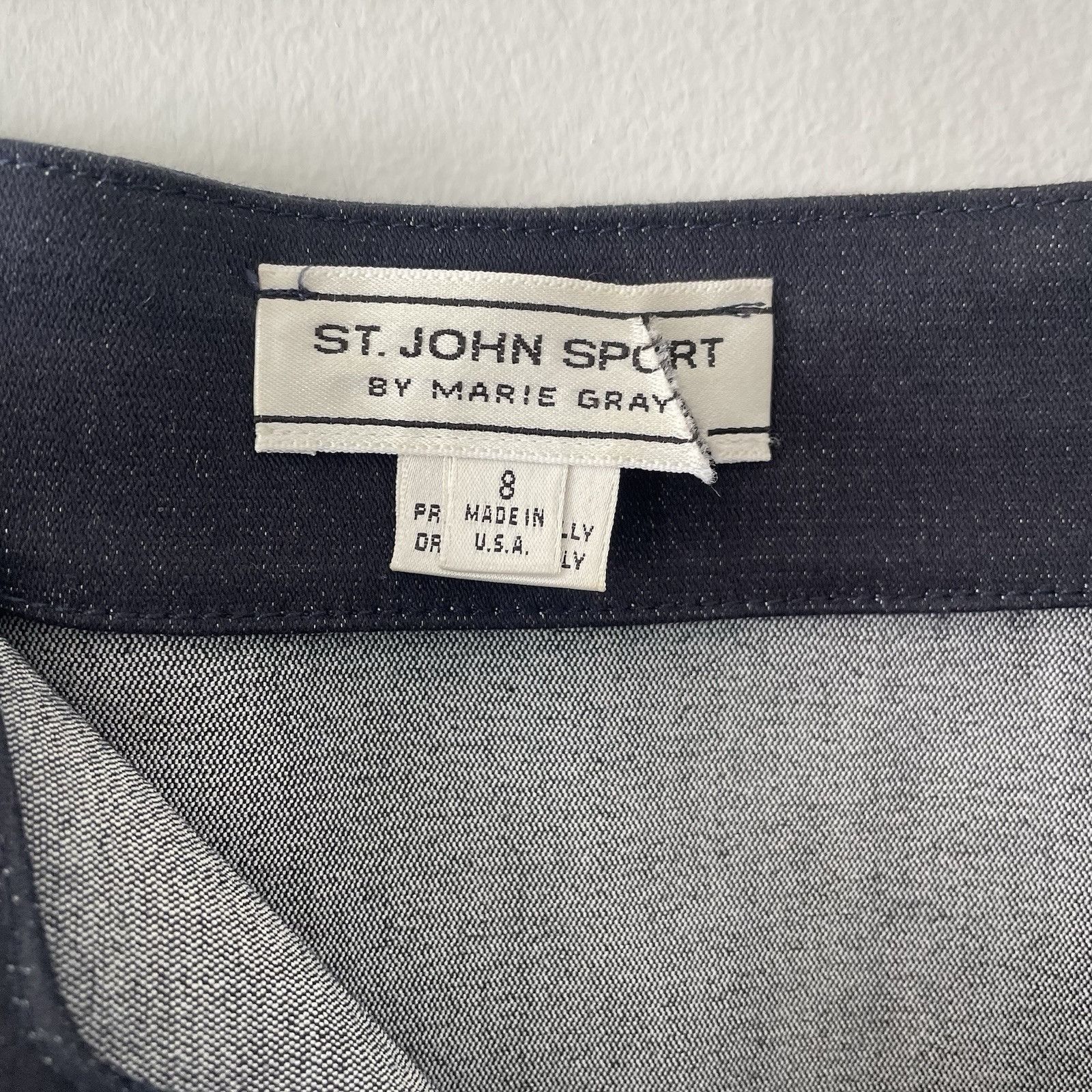 St. John Vtg St. John Sport 2 Pc Sz Small Denim Western Zip Jacket & Size S / US 4 / IT 40 - 14 Thumbnail