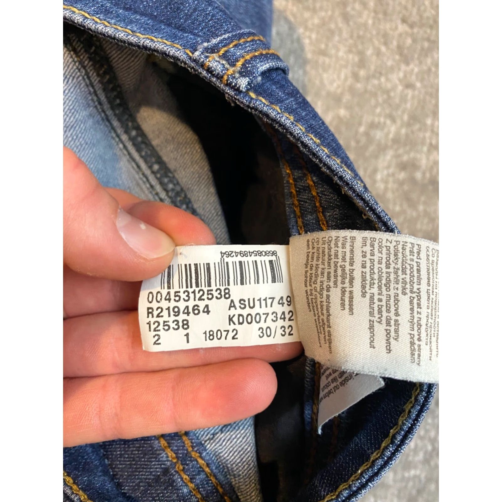 Vintage MAVI Zach Jeans Mens 30x32 Straight Leg Denim Pants Blue Medium Wash Stretch Size US 30 / EU 46 - 3 Thumbnail