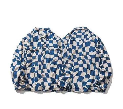 Japanese Brand New 2022 Futuristic Checkered Bomber Jacket Size US M / EU 48-50 / 2 - 3 Thumbnail