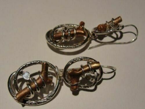 Designer Sterling & Victorian Inspired Branch Chandelier Earrings Size ONE SIZE - 2 Thumbnail