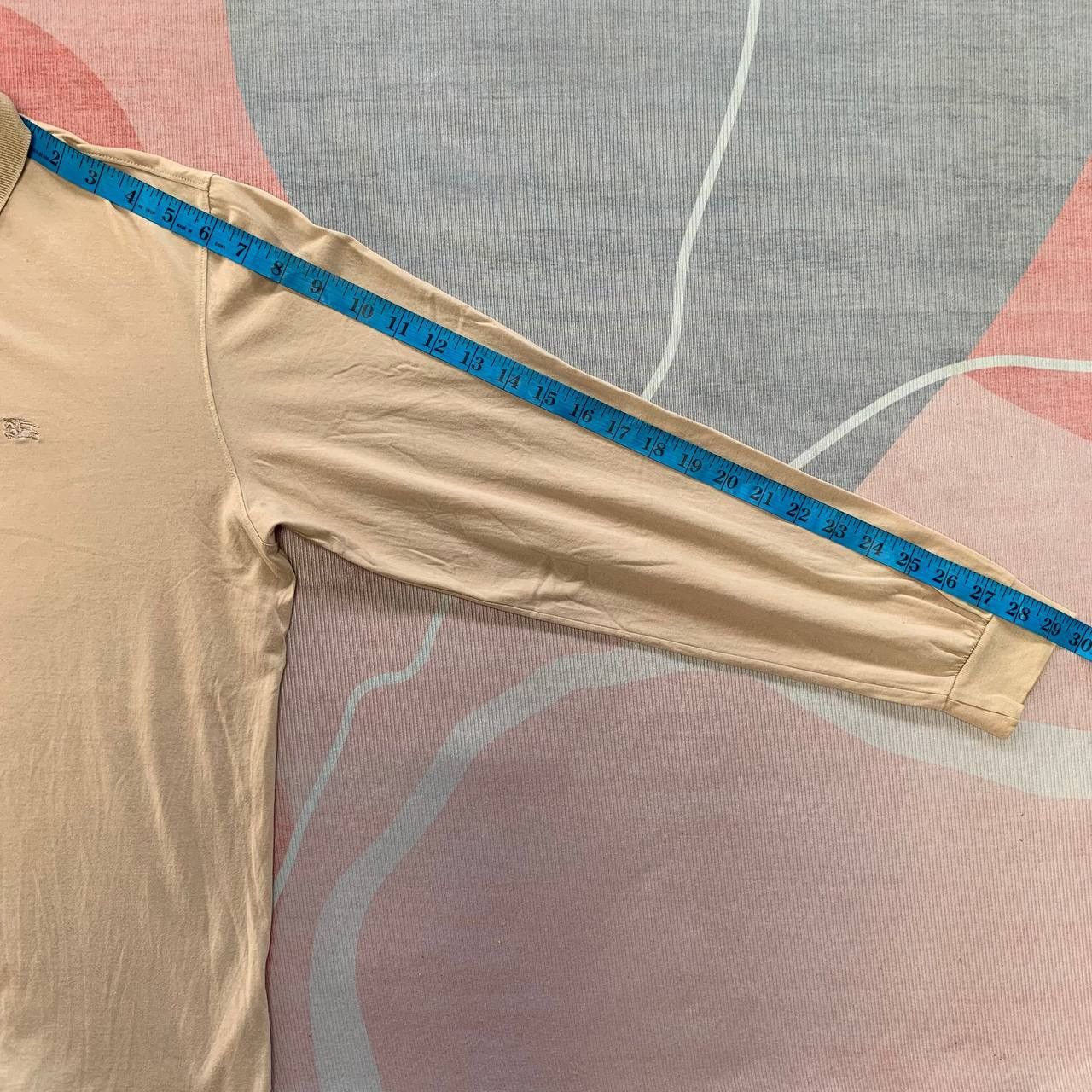 Burberry Vintage BURBERRY Small Embroidered Logo Long Sleeve Polo Tee Size US M / EU 48-50 / 2 - 13 Thumbnail