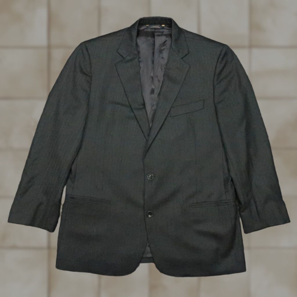 Brooks Brothers Brooks Brothers Blazer Mens 42R Gray Wool 1818 Fitzgerald Saxxon Notch Lapel Single-Breasted 2 Piece Fine Wool Size 42R - 1 Thumbnail