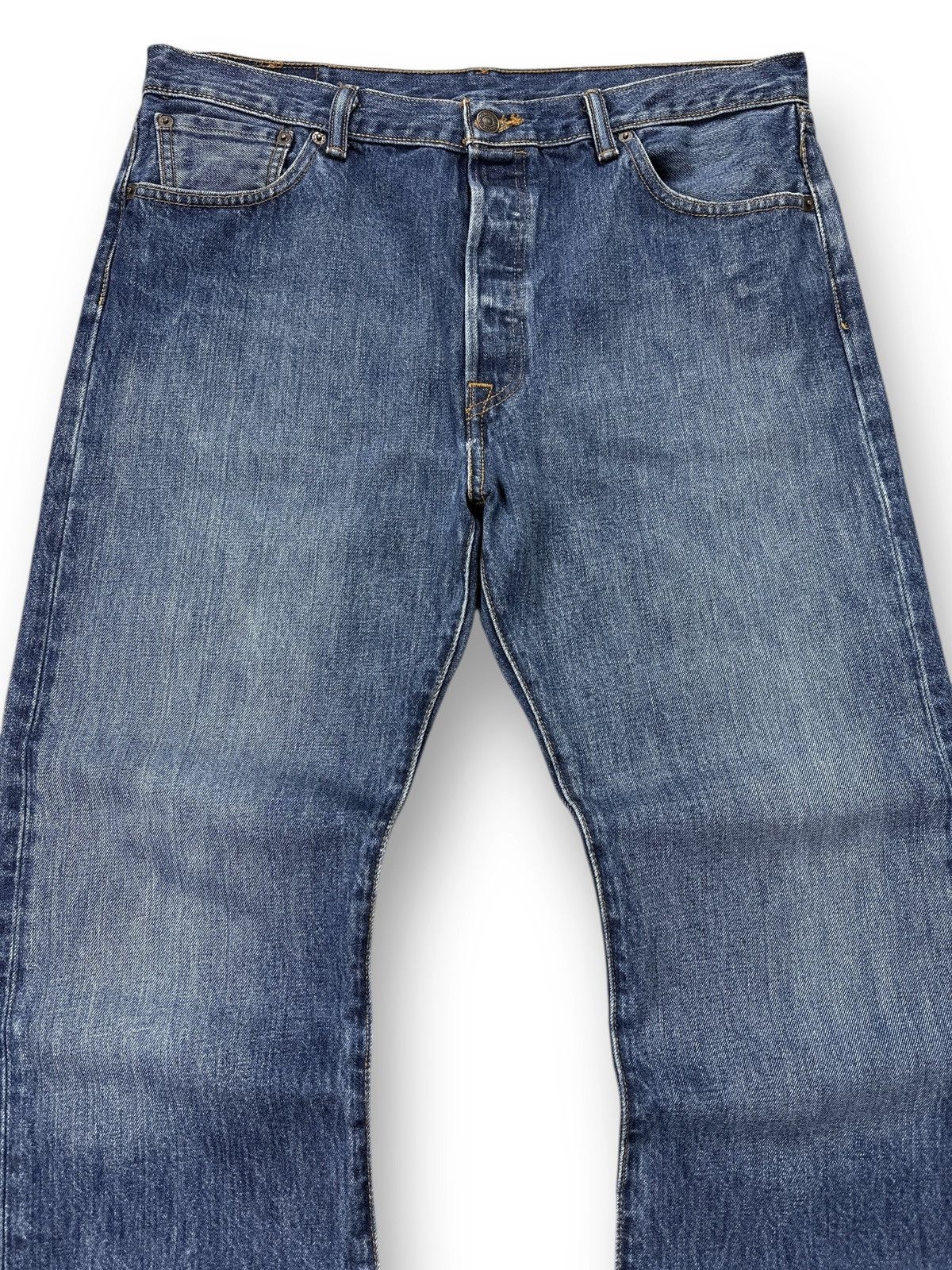 Levi's Levis 501 Jeans Blue Denim Pants Men’s Size W36 L32 Size US 36 / EU 52 - 6 Thumbnail