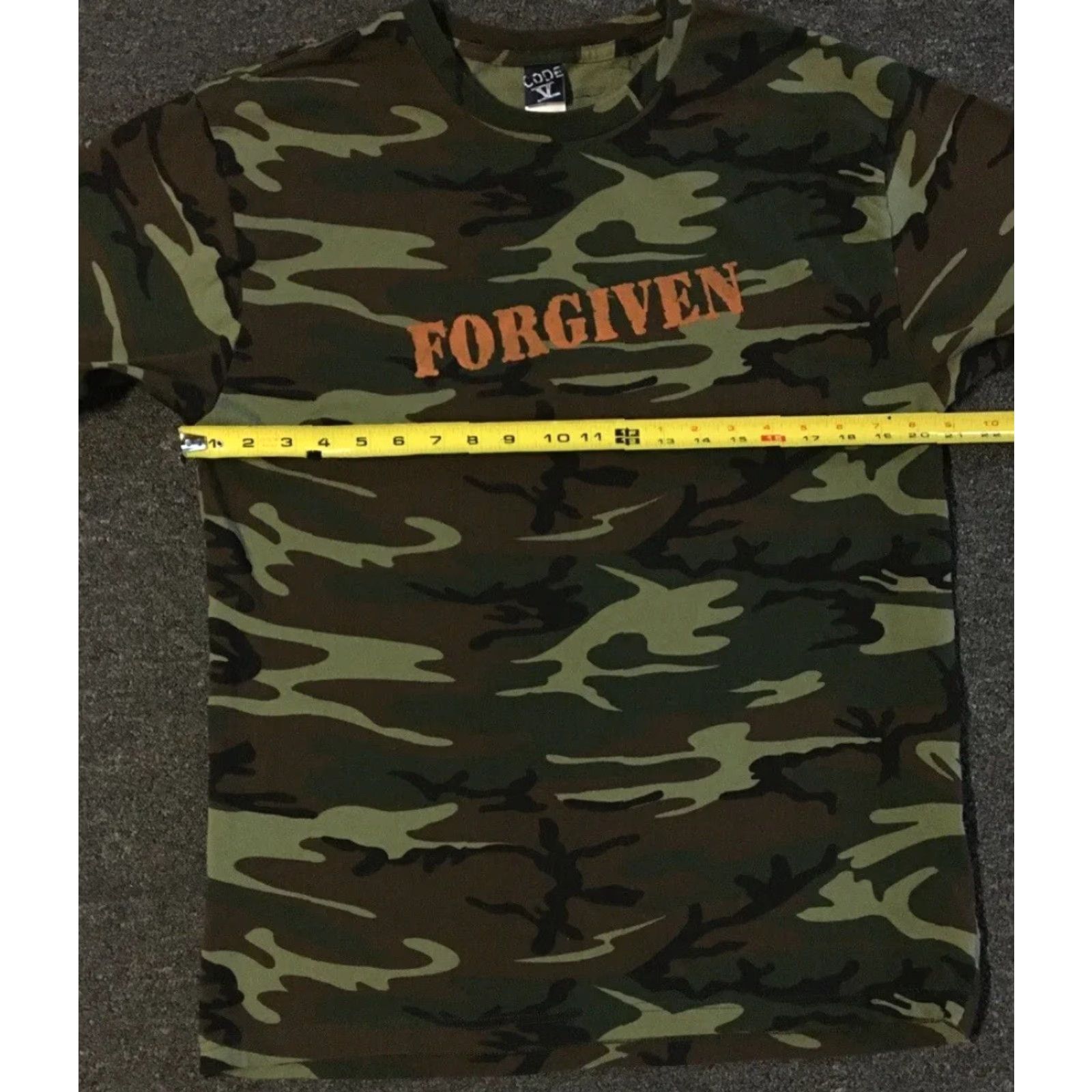 Vintage VINTAGE Christian Motorcycle Association FORGIVEN Camo Shirt L Men Camouflage T-Shirt 90s Grunge Harley CMA Easter Heaven Jesus Christ Army UI Size US L / EU 52-54 / 3 - 6 Thumbnail