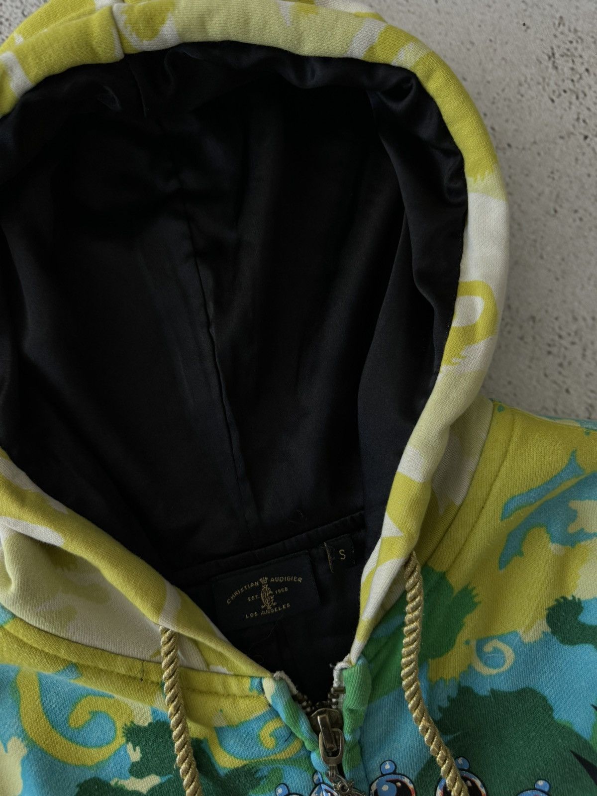 Christian Audigier × Ed Hardy × Vintage Christian Audigier Ed Hardy Style Vintage Skull Zip Hoodie Size US S / EU 44-46 / 1 - 8 Thumbnail