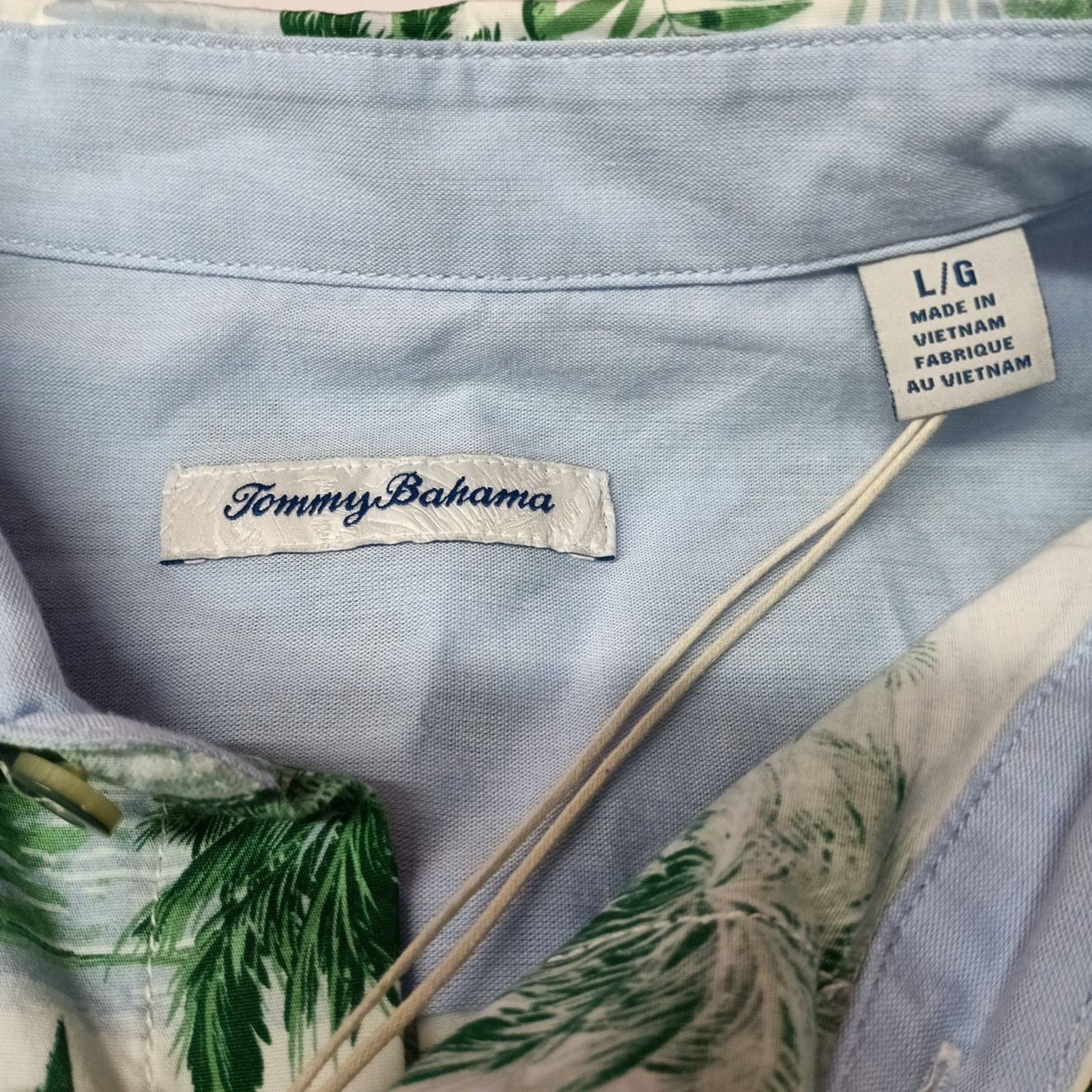 Tommy Bahama Tommy Bahama Shirt Men's Size L Green White Floral Print Size US L / EU 52-54 / 3 - 3 Thumbnail